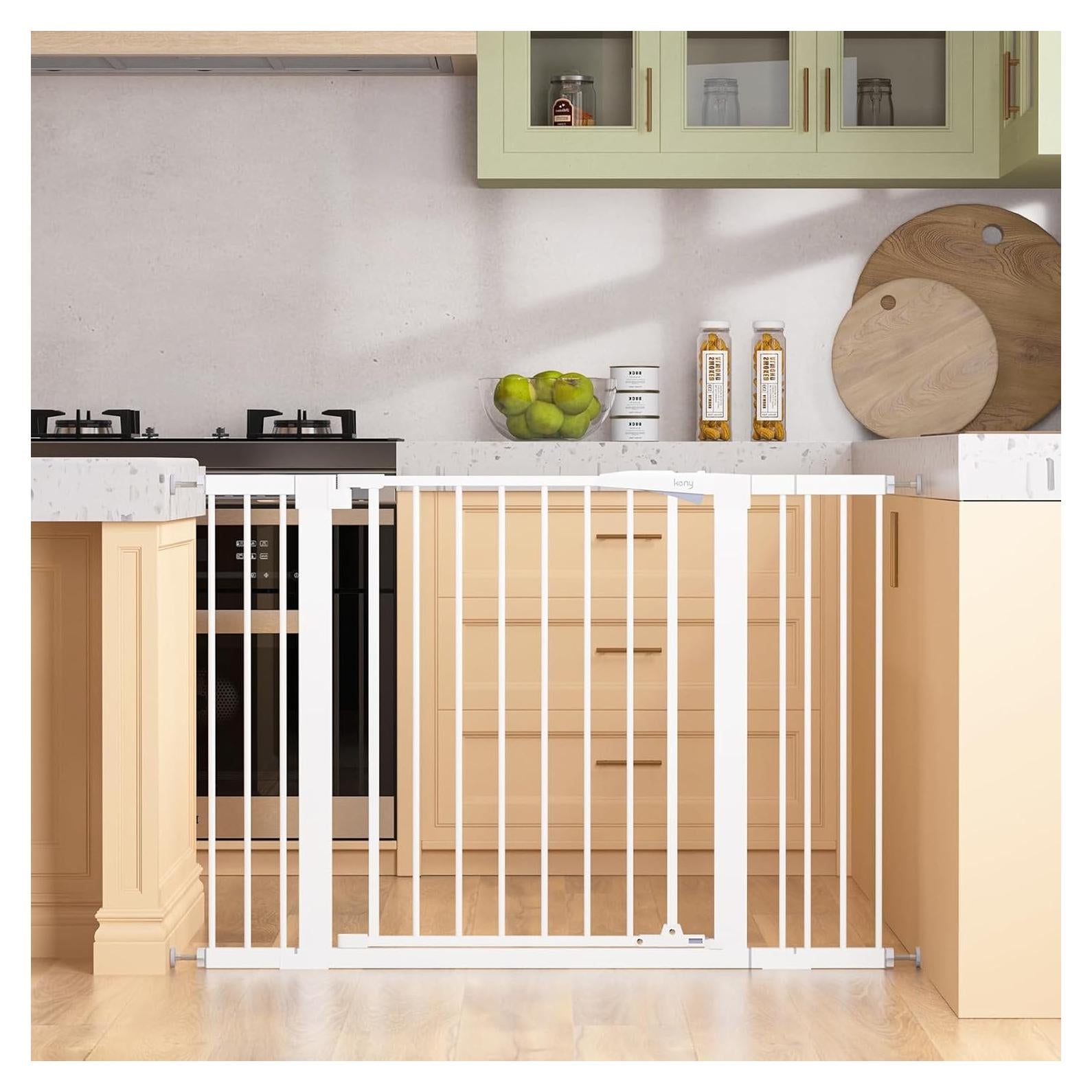 Puerta para Bebés Keny 76,2 cm Alta Ajustable 29.7-116,8 cm