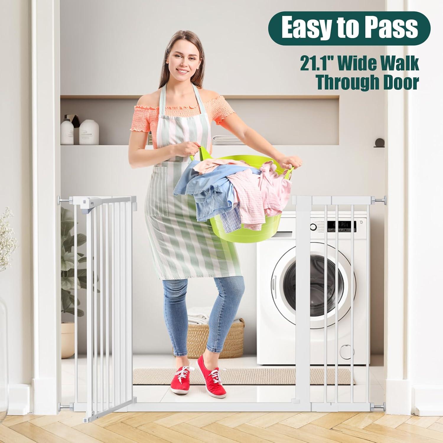 Puerta para Bebés Keny 76,2 cm Alta Ajustable 29.7-116,8 cm