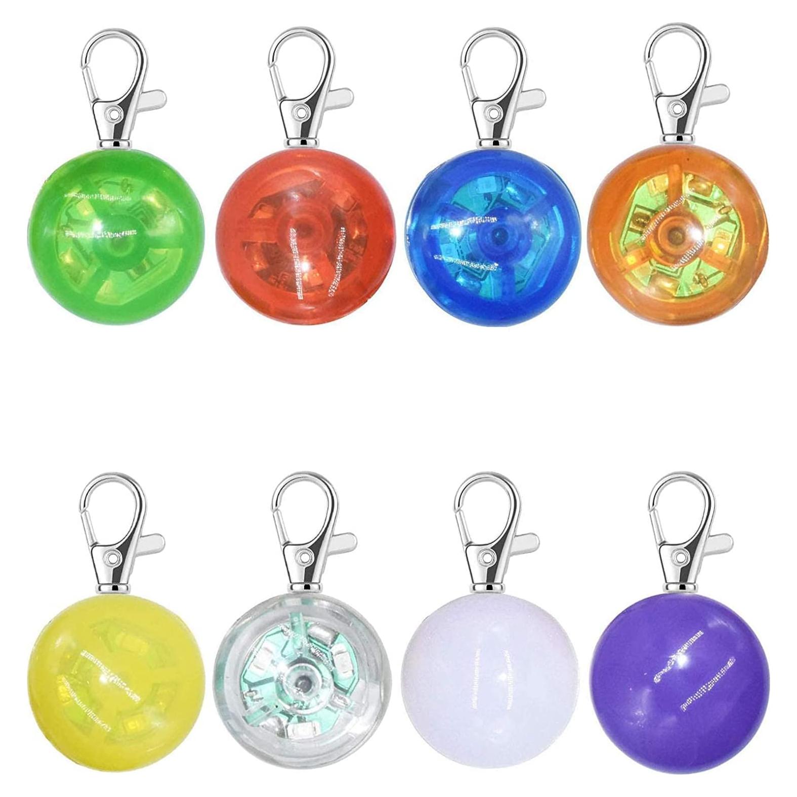 Paquete de 8 luces LED para collar de perro XIAOJUAN IP68