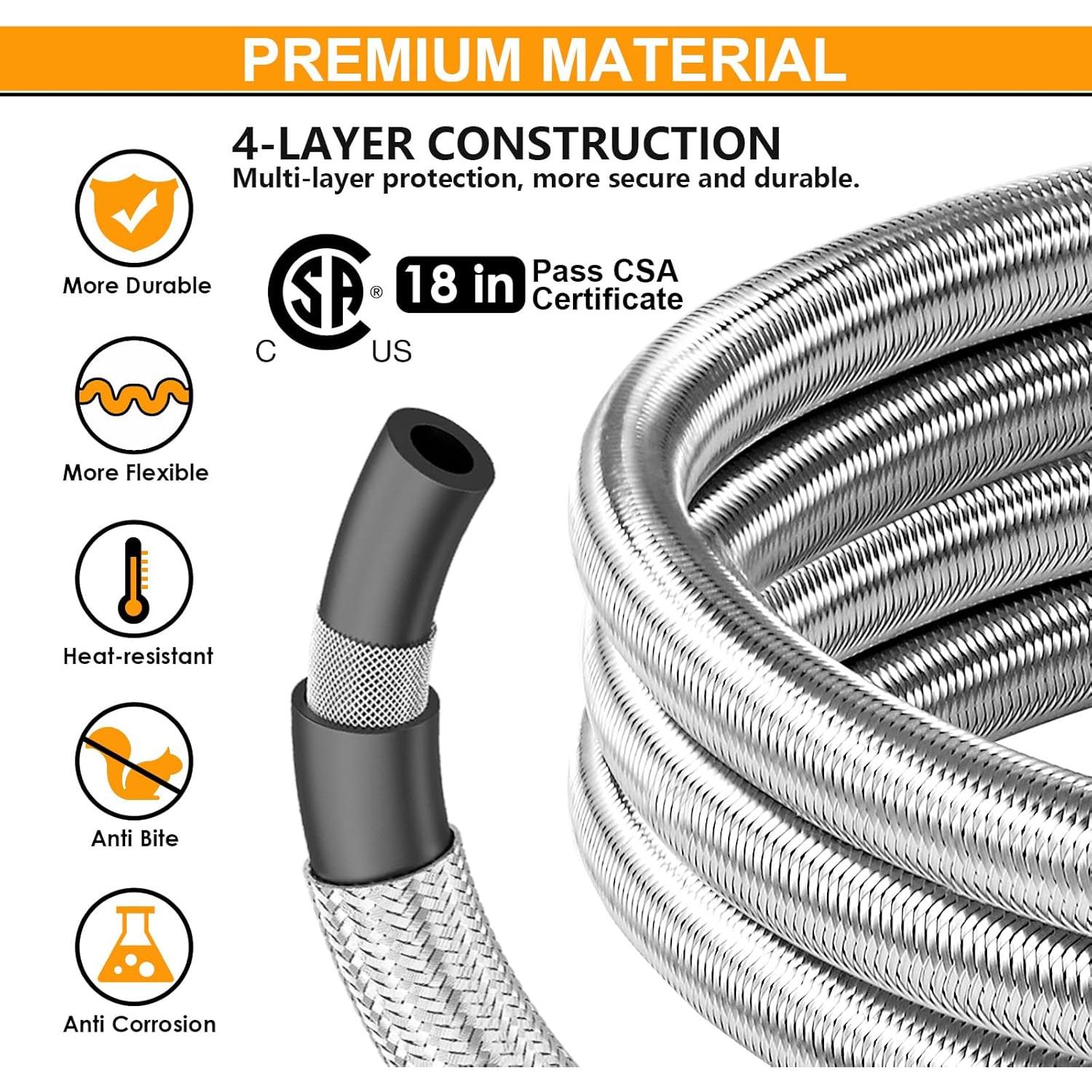 Manguera de Propano MEFUN 46 cm con Medidor y Conector