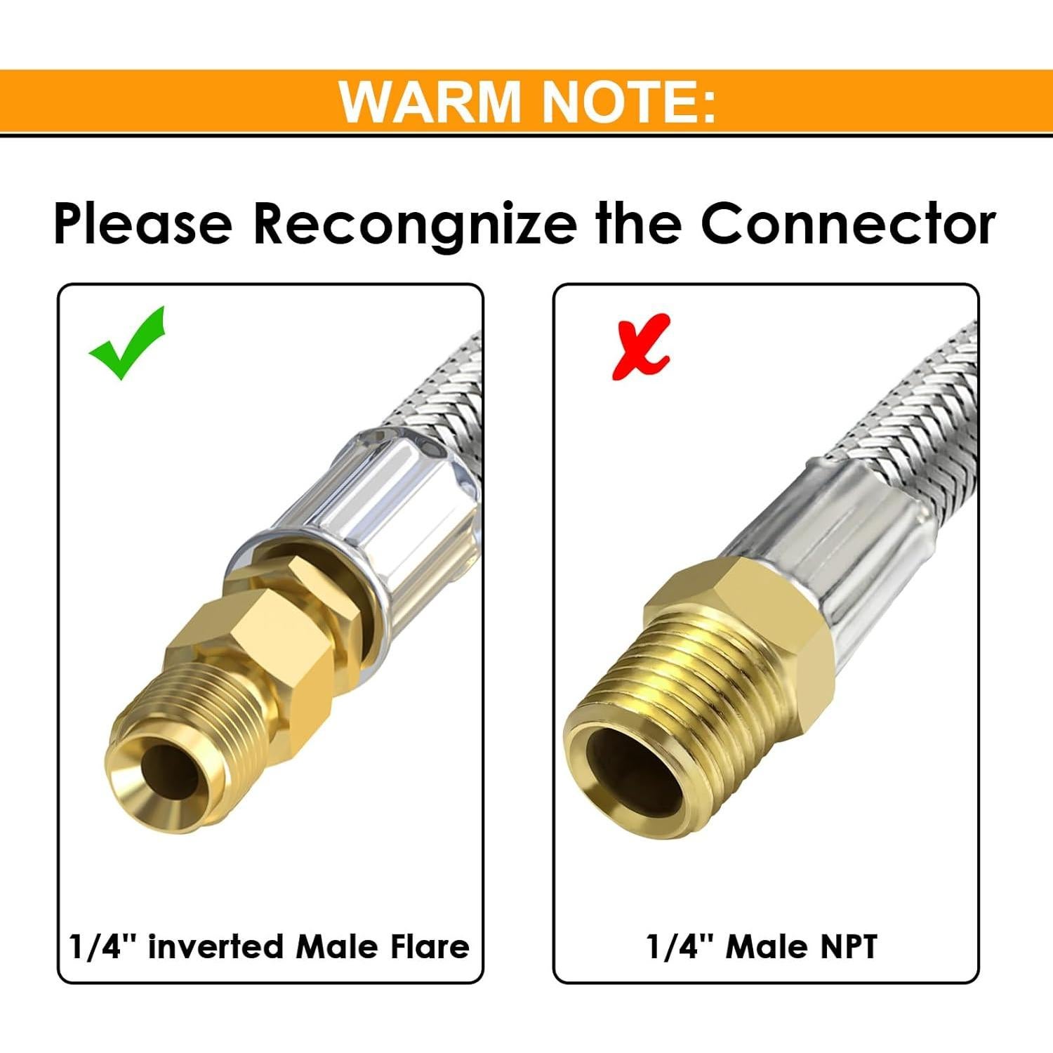 Manguera de Propano MEFUN 46 cm con Medidor y Conector