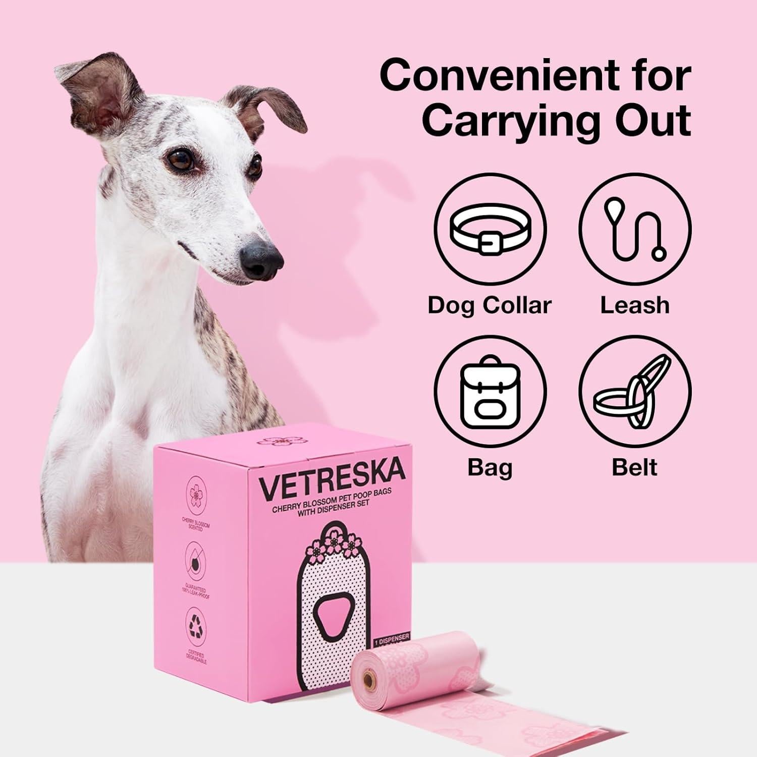 Dispensador de bolsas para excremento Vetreska 225 bolsas