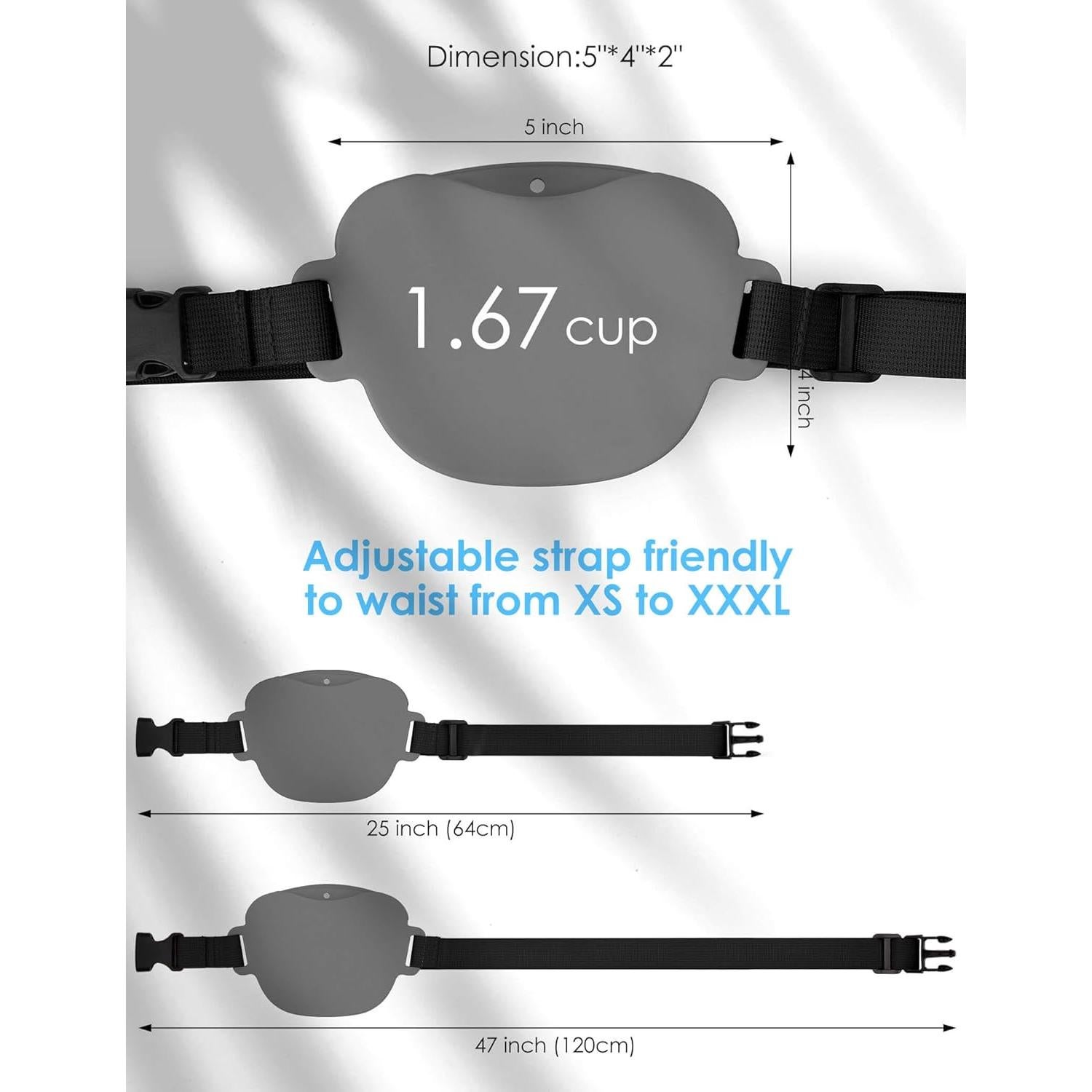 Bolsa de golosinas para perros Gobeigo con clicker 1.67 tazas