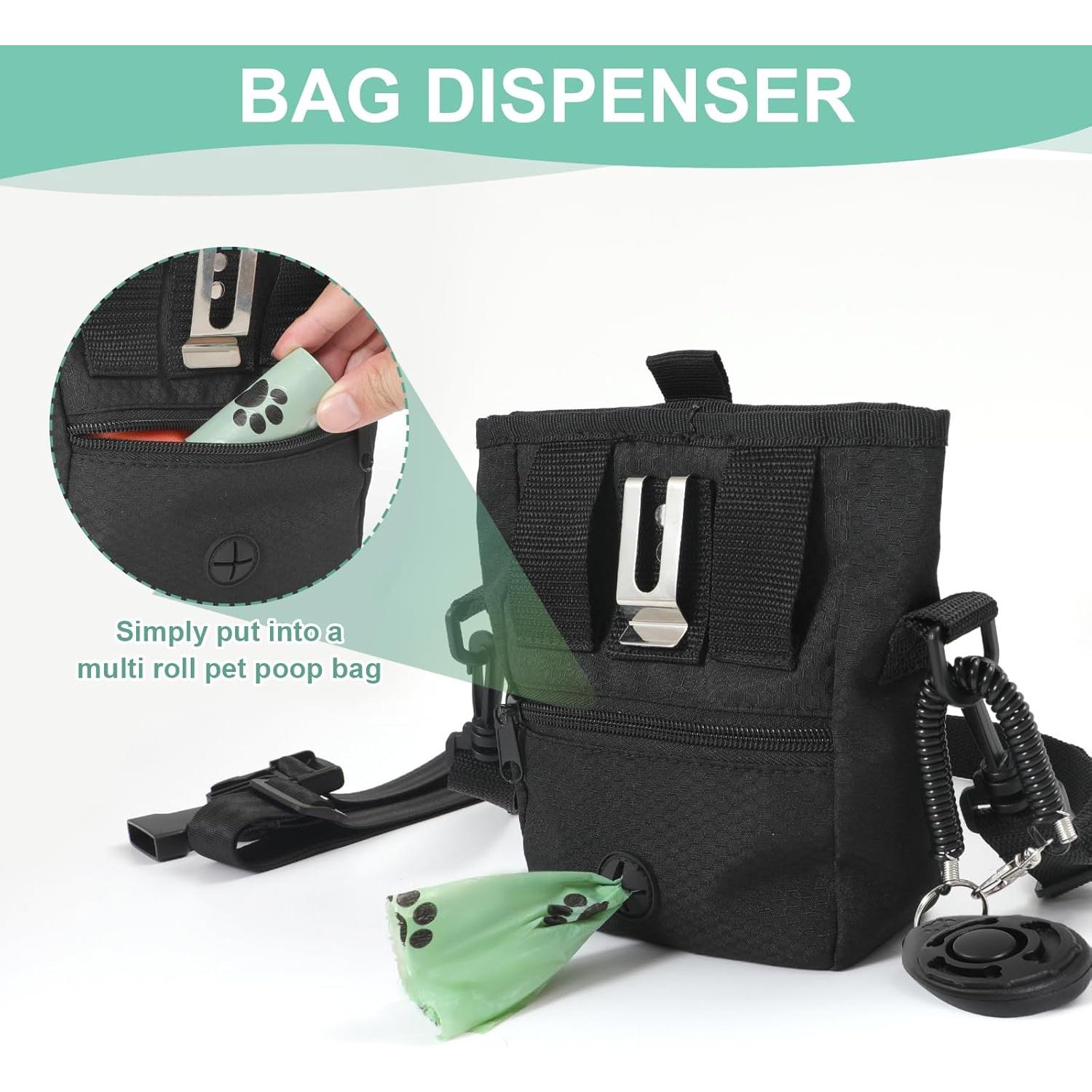 Bolsa de golosinas para perros KHPR con cierre magnético