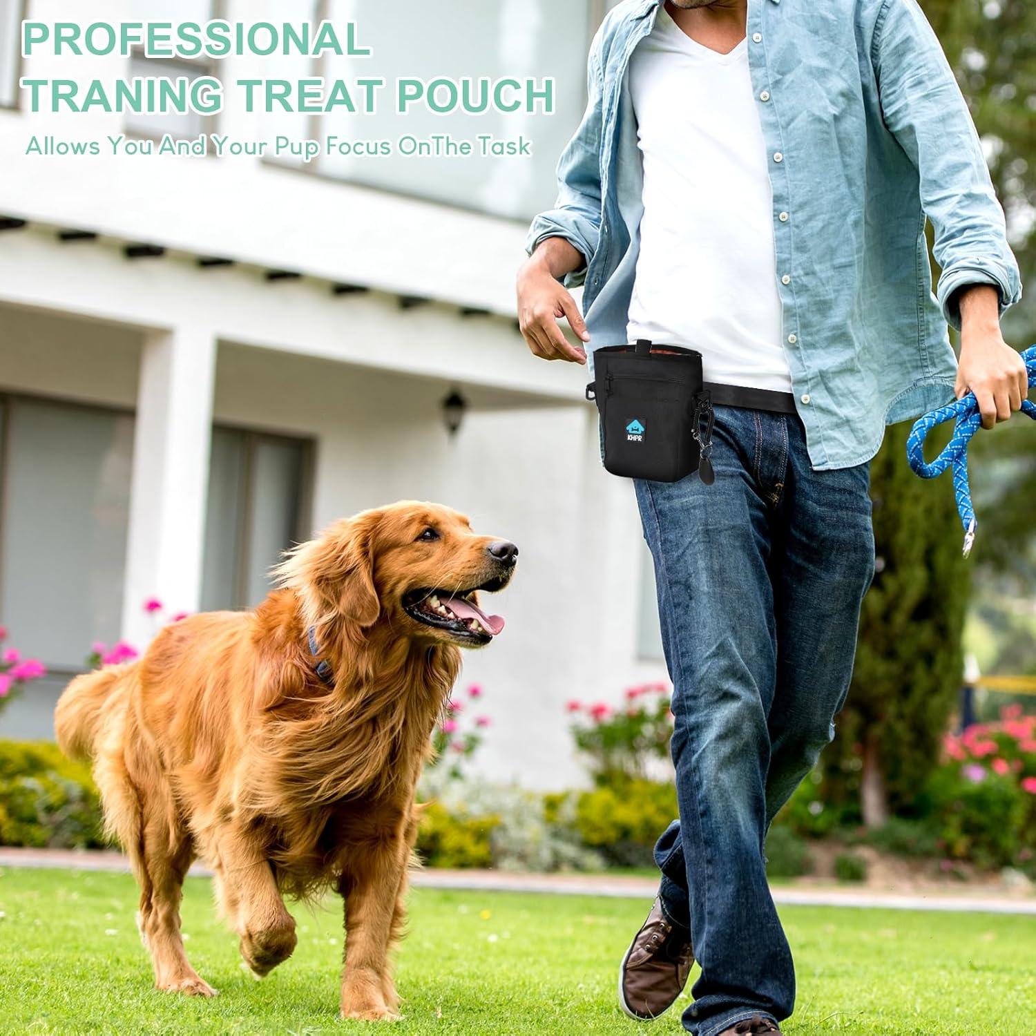 Bolsa de golosinas para perros KHPR con cierre magnético