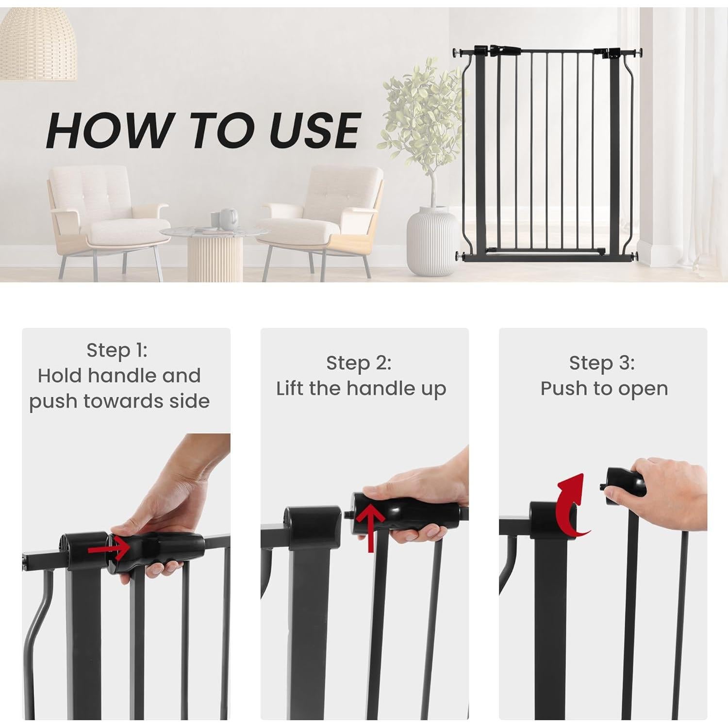 Puerta de Seguridad BalanceFrom para Bebés y Mascotas 30"