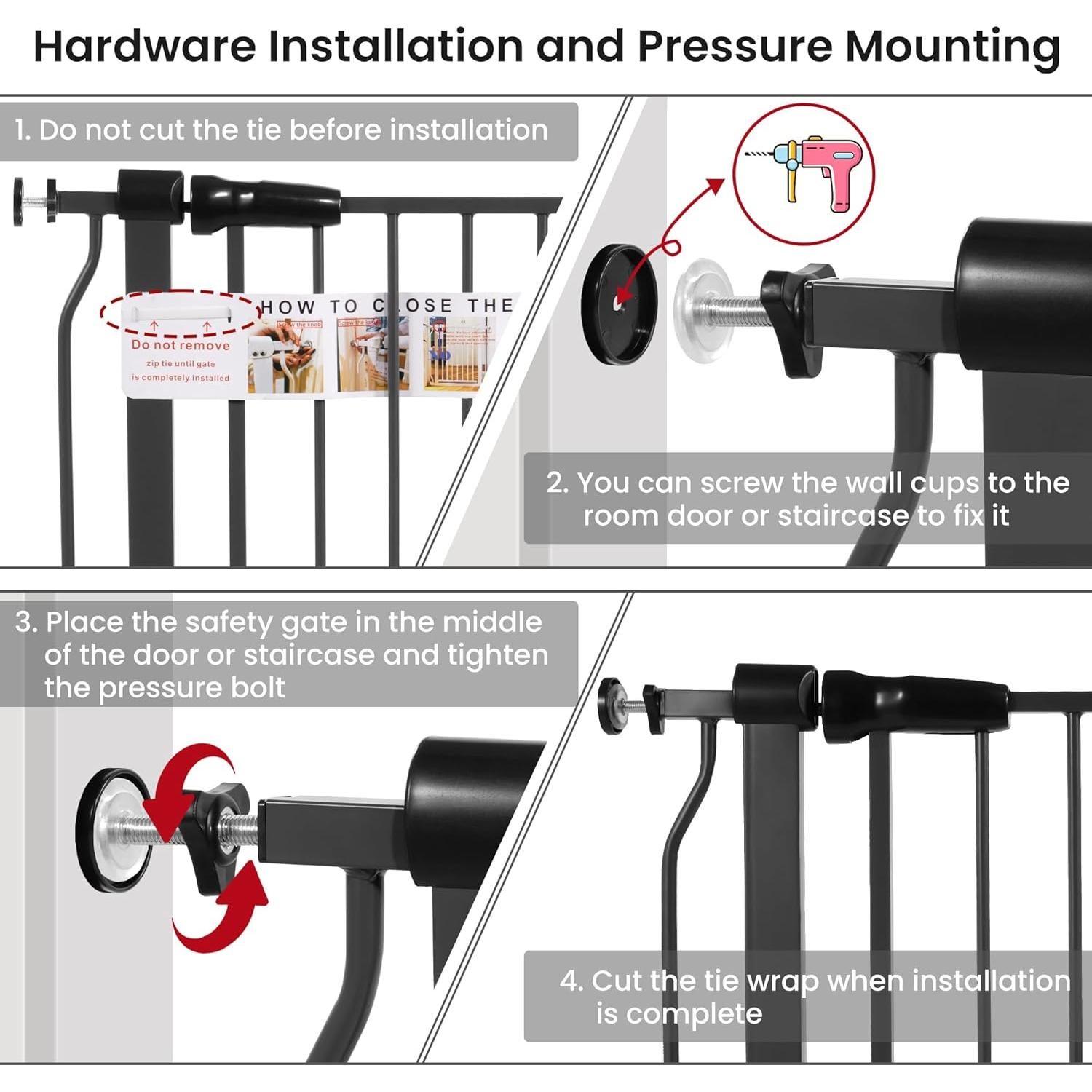 Puerta de Seguridad BalanceFrom para Bebés y Mascotas 30"