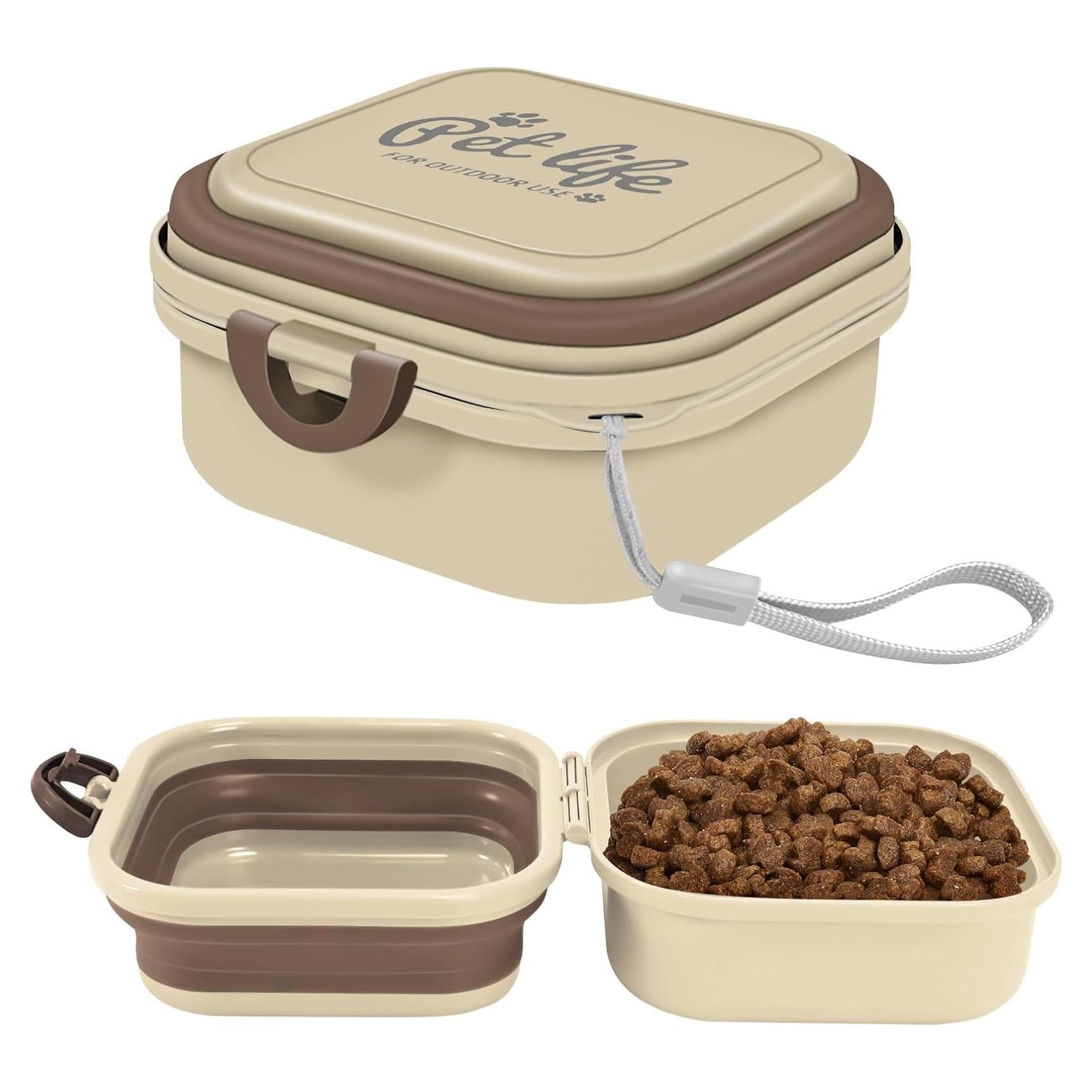 Cuenco Plegable para Perros Cermug 2 en 1 Portátil 14x13 cm