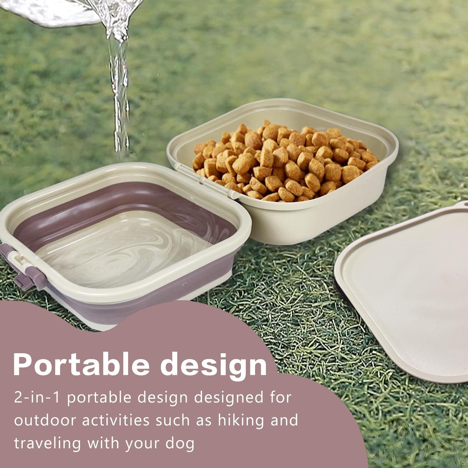 Cuenco Plegable para Perros Cermug 2 en 1 Portátil 14x13 cm