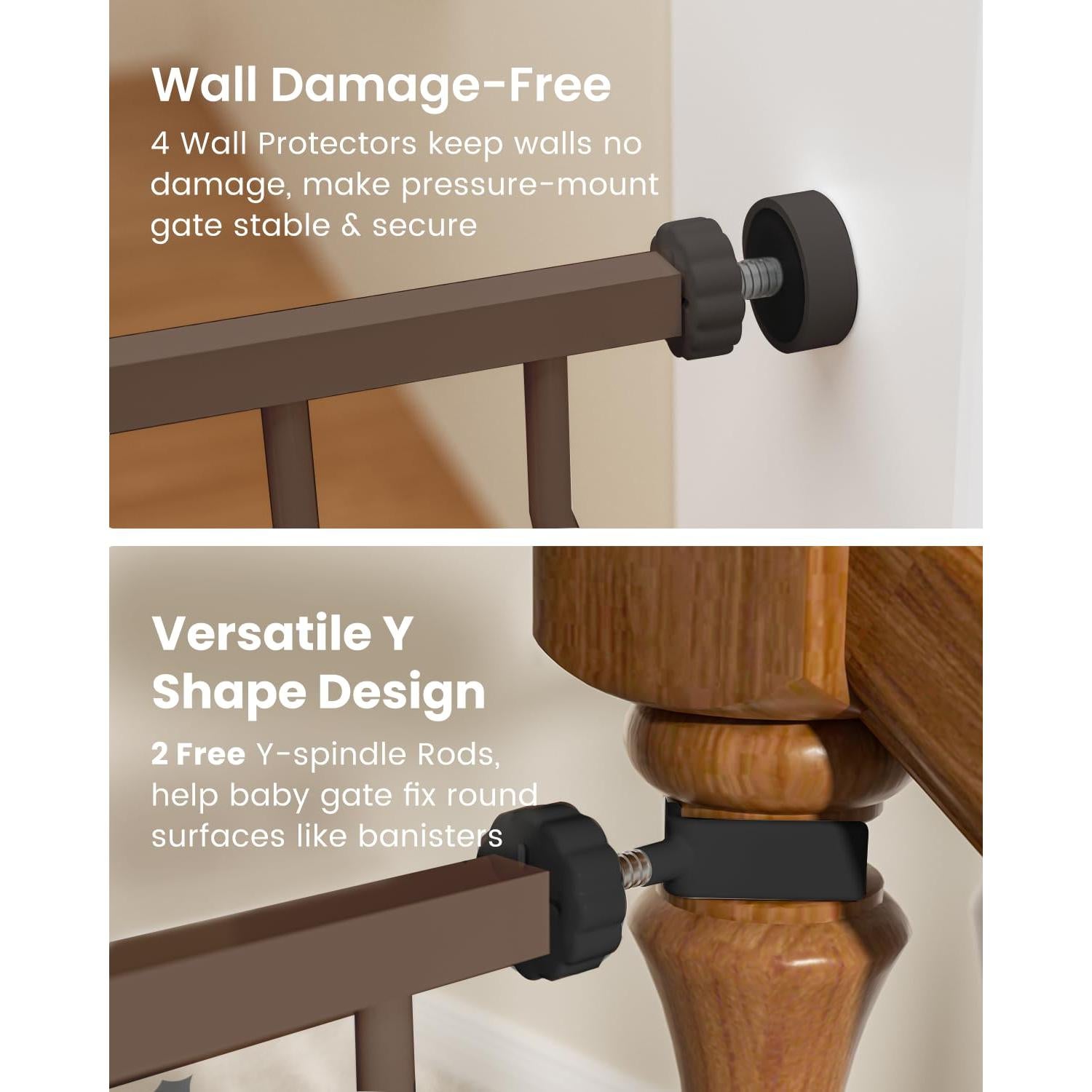 Puerta para Bebés GROWNSY 29-43 Pulgadas Automática