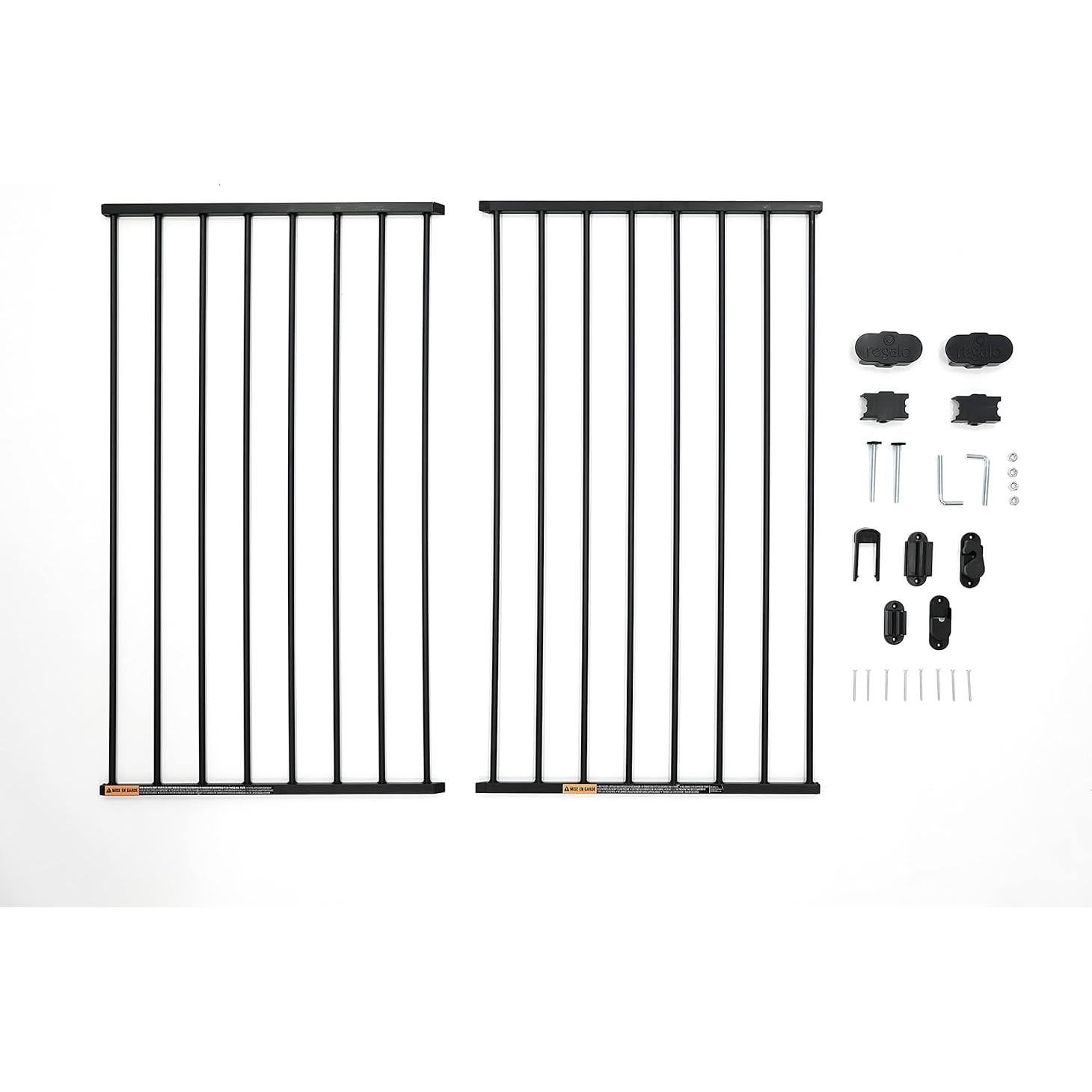 Puerta de Seguridad para Bebés Regalo 61-102 cm Negra
