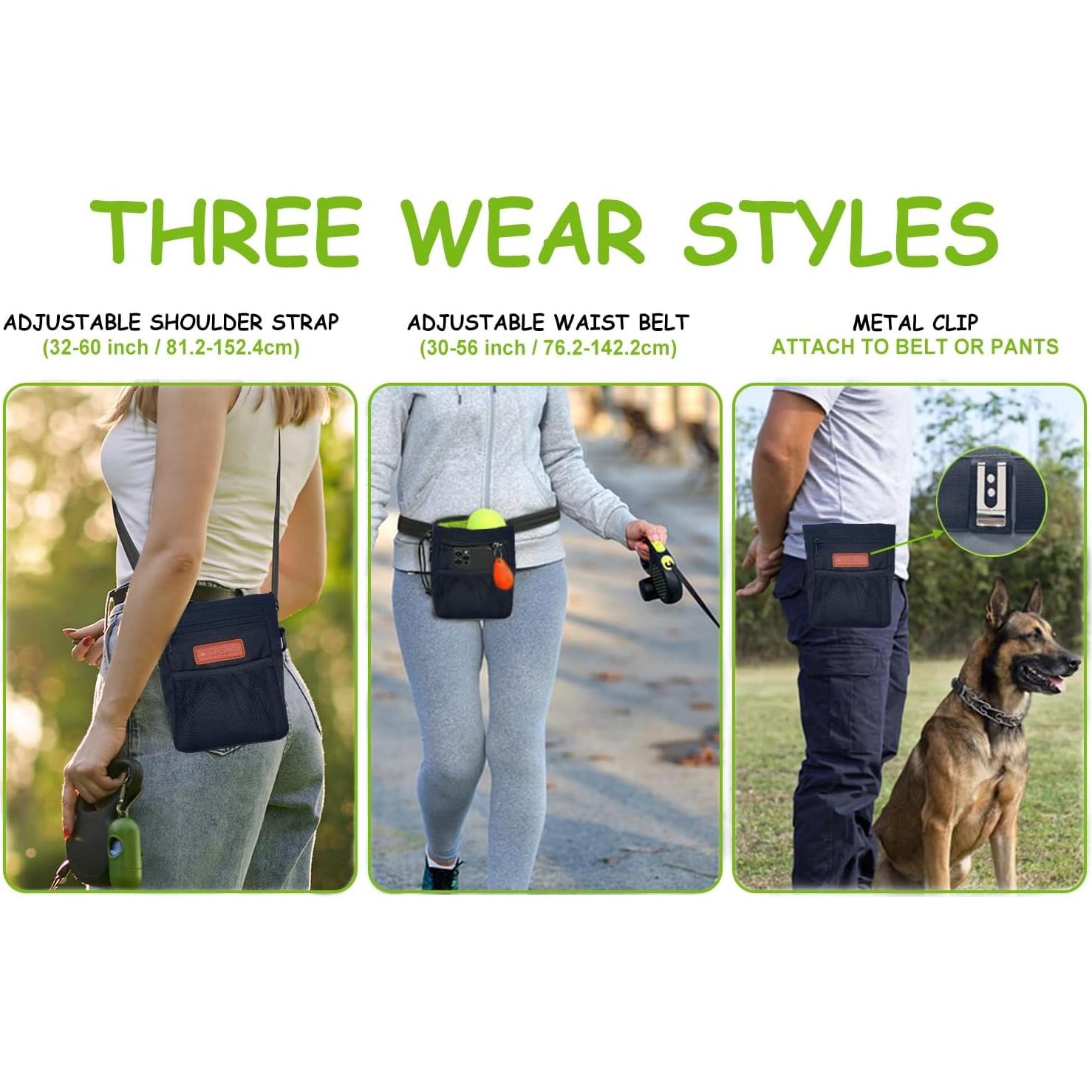 Bolsa de Golosinas para Perros TRIPOLACO Negra 18x6.4cm