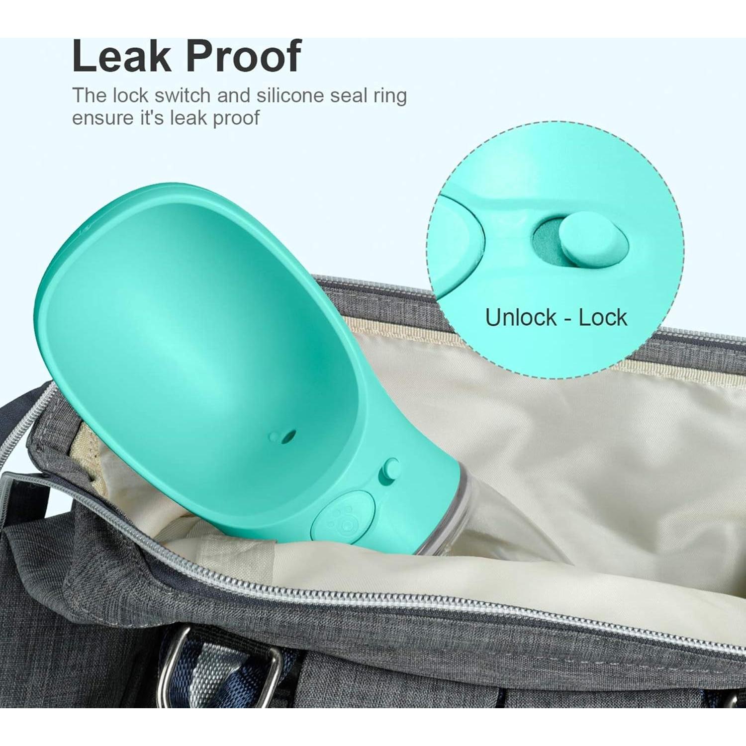 Botella de Agua para Perros DEYACE 350ml a Prueba de Fugas