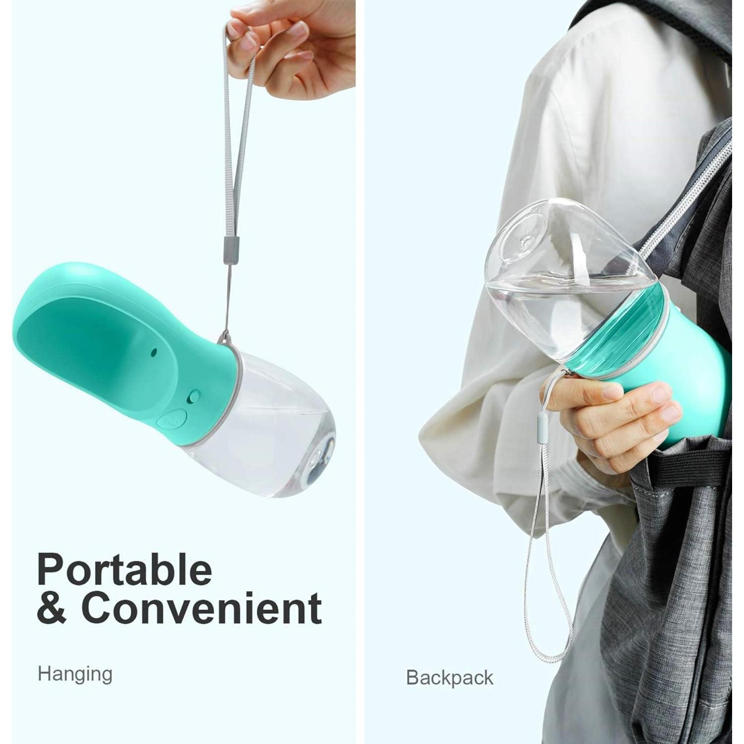 Botella de Agua para Perros DEYACE 350ml a Prueba de Fugas