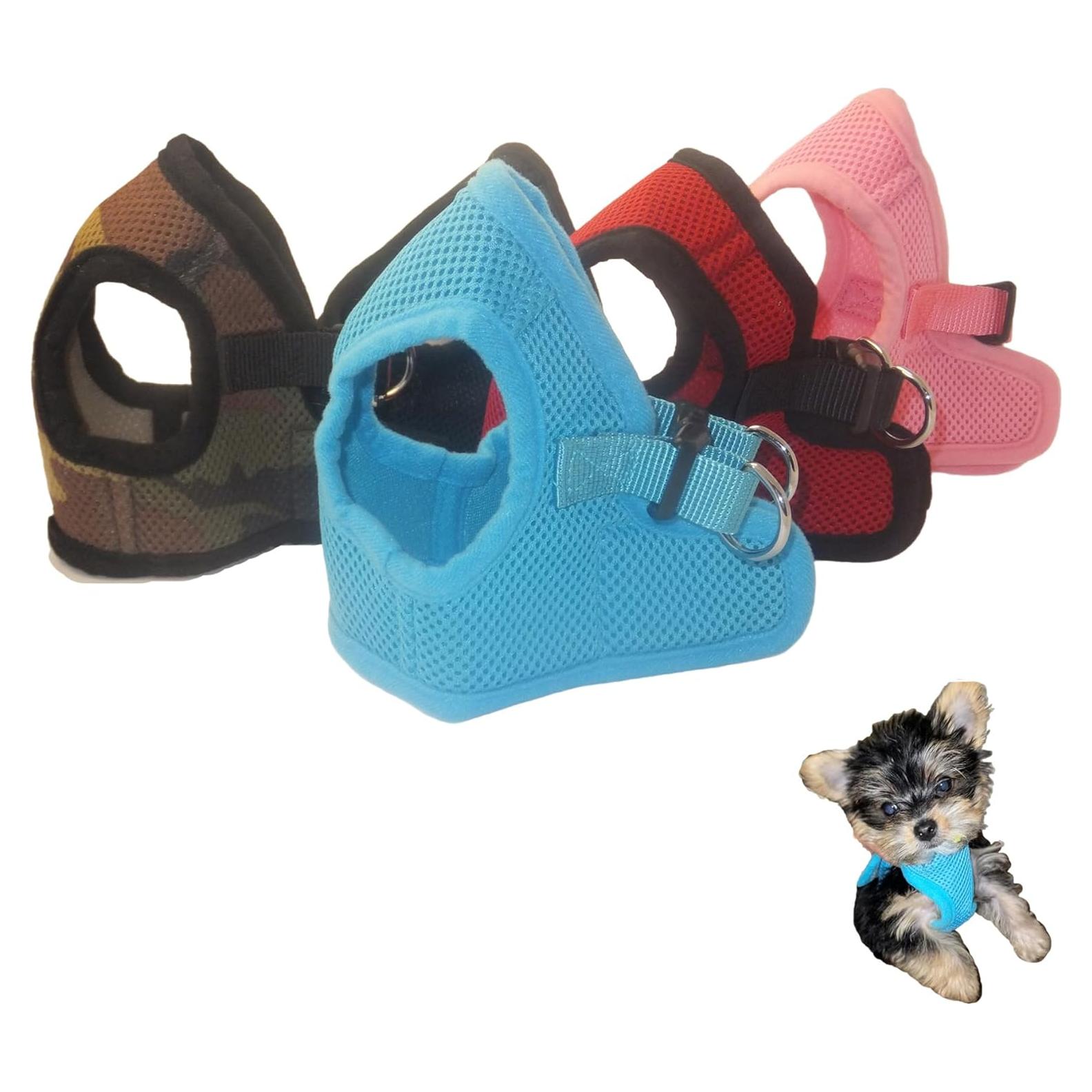 Arnés Suave para Perros Pequeños Snazzi Pet Azul Cielo