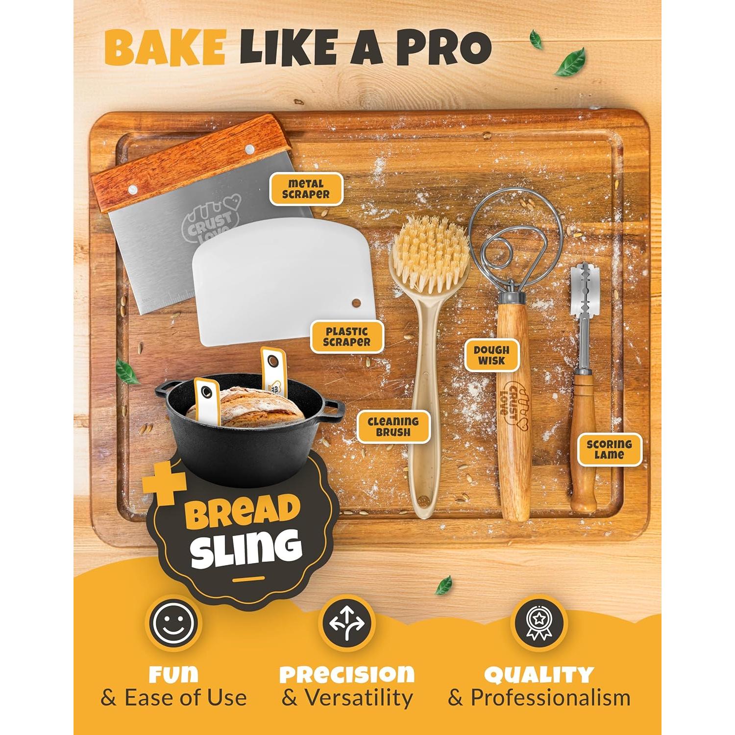 Horno Holandés Crustlove 5QT Hierro Fundido con Accesorios