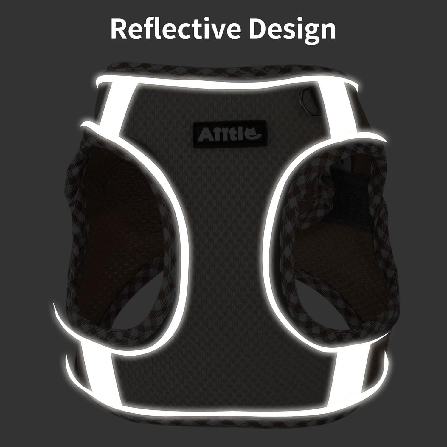 Arnés para Perros Pequeños AIITLE XS Marrón-Beige Transpirable