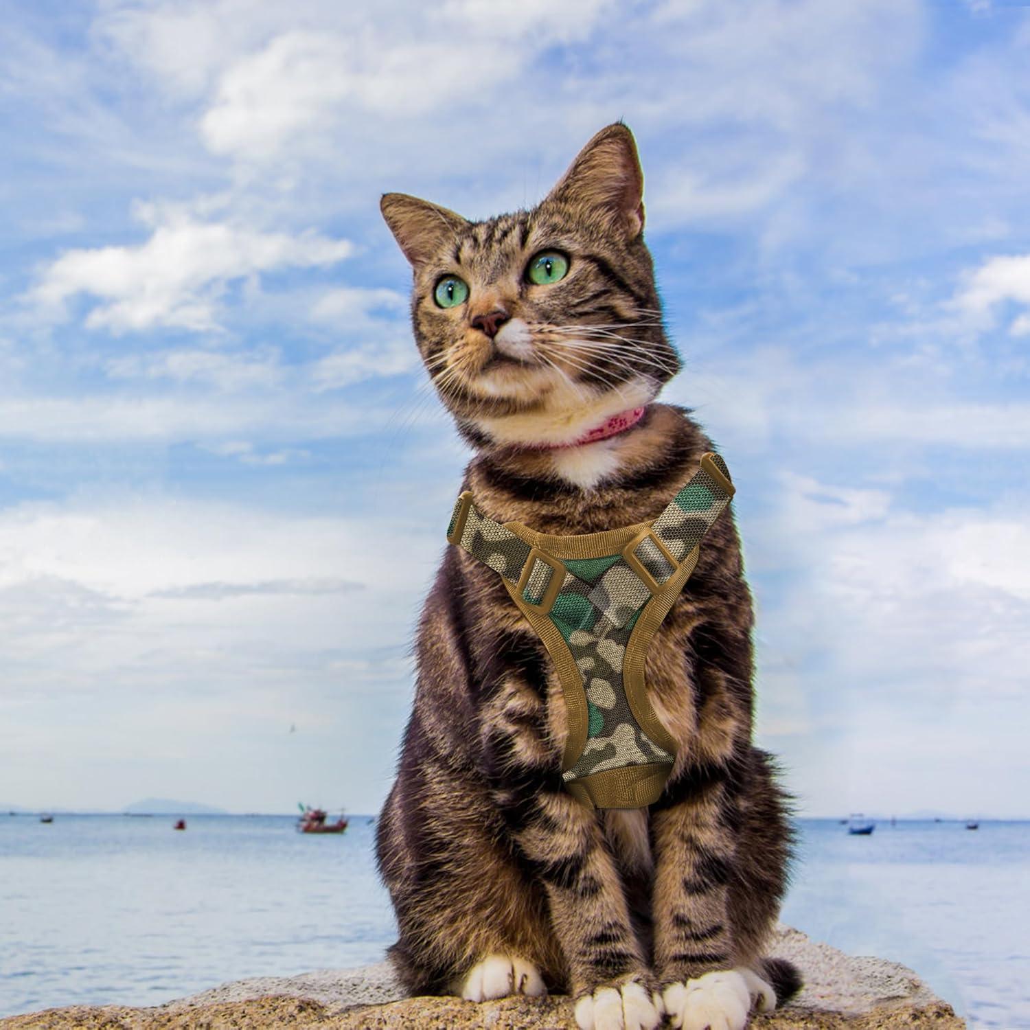 Arnés Táctico Ajustable AIWAI para Gato Grande Camuflaje