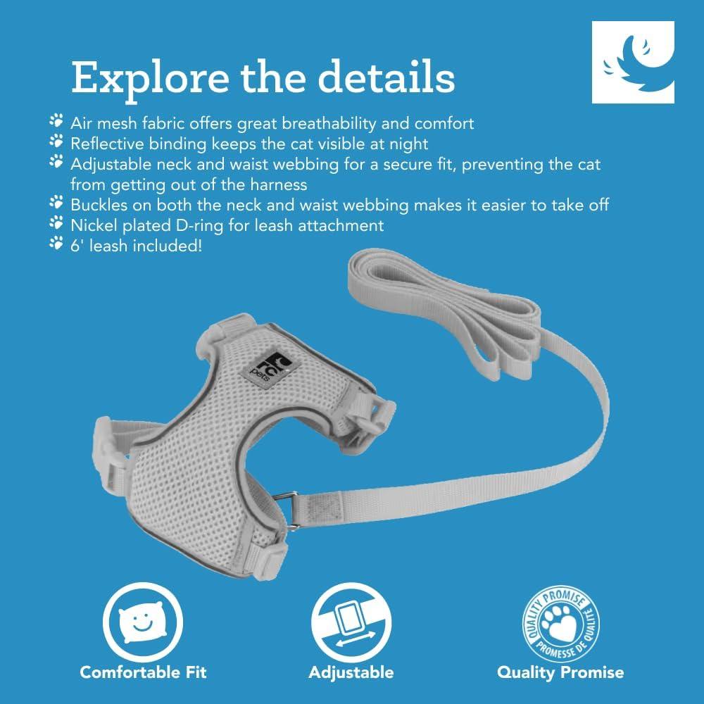 Arnés de Aventura para Gatos RCPETS Mediano Margaritas