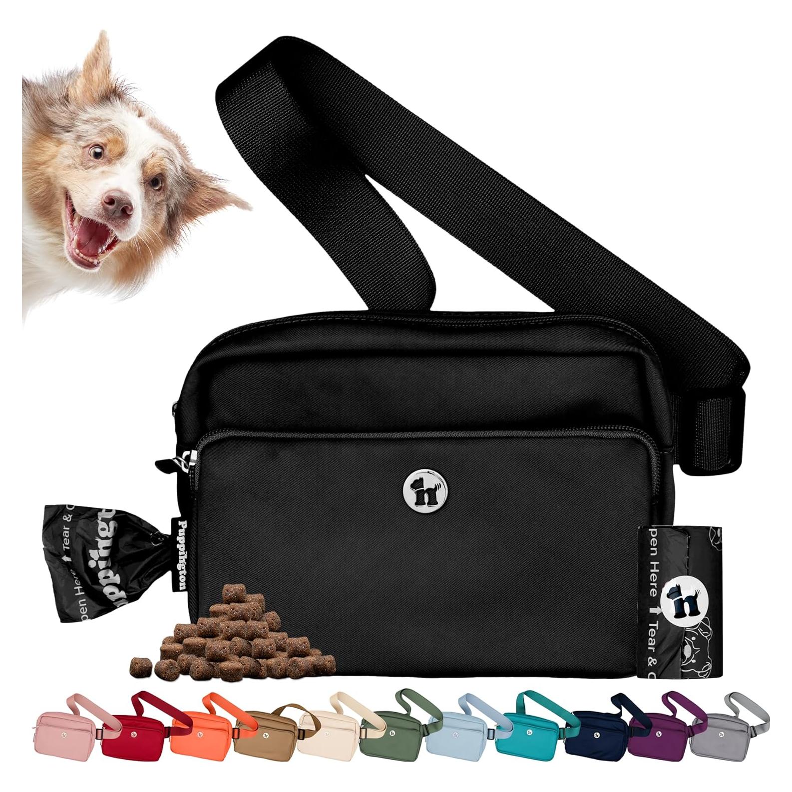 Bolsa de Paseo para Perros Puppington 3 en 1 Negro Onyx