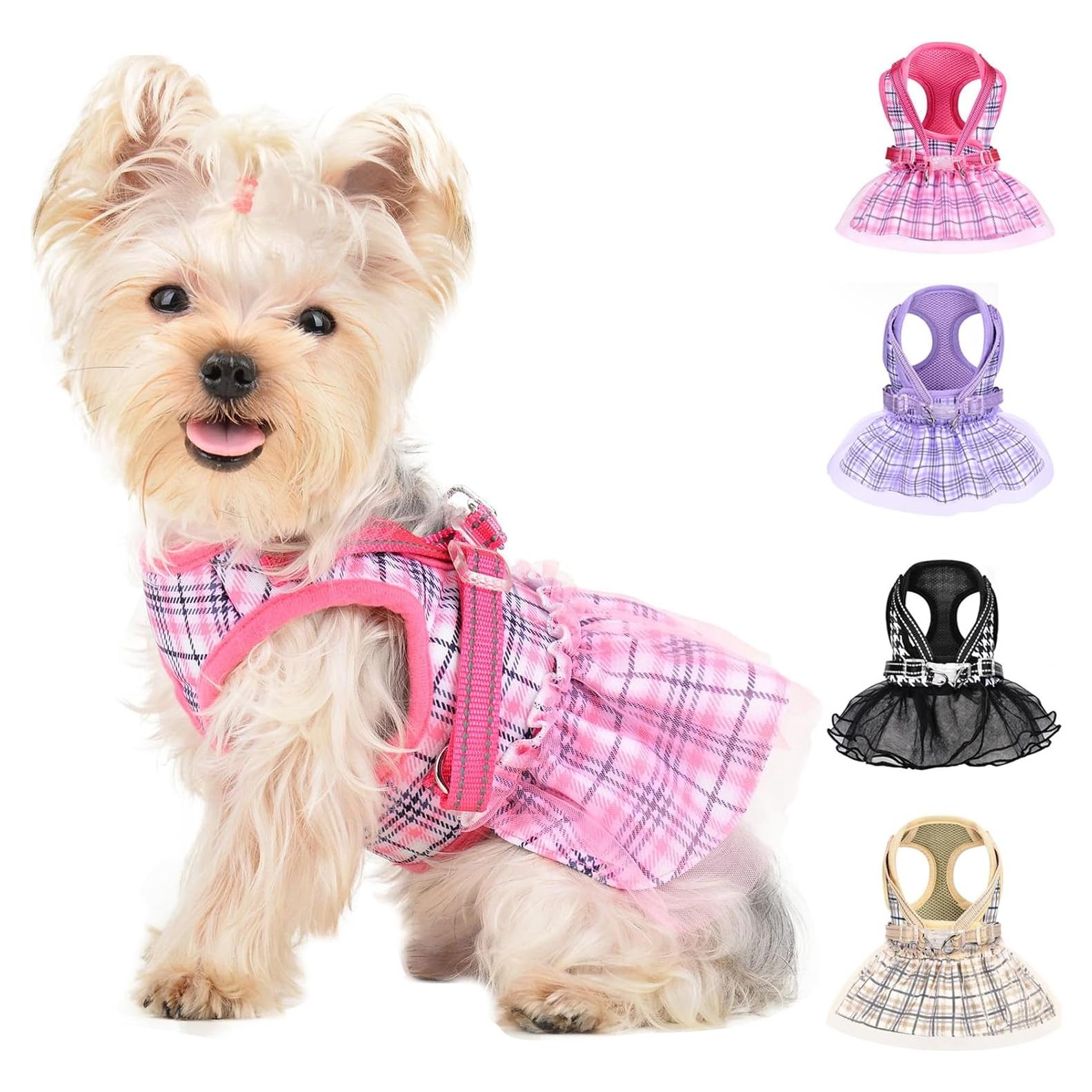 Arnés para Perro Kosiyi Rosa Pequeño Ajustable Transpirable