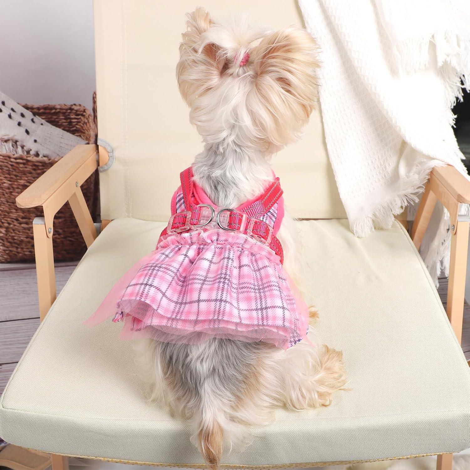 Arnés para Perro Kosiyi Rosa Pequeño Ajustable Transpirable