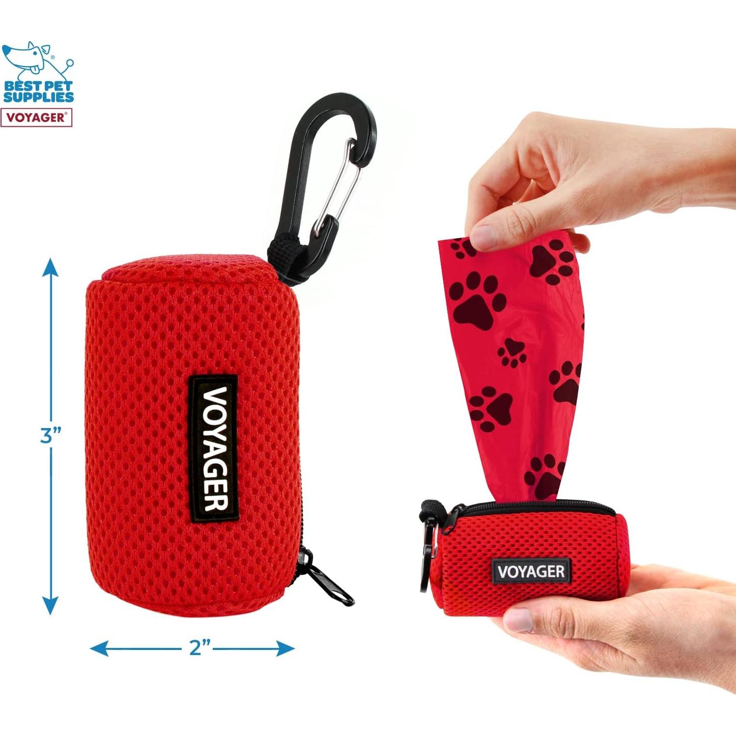 Dispensador de Bolsas de Excremento para Perros Rojo