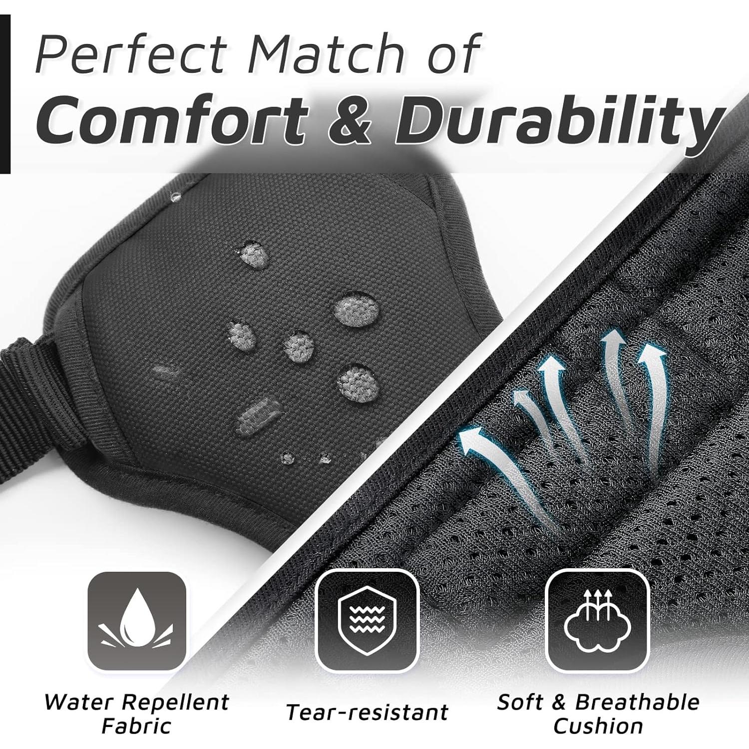 Arnés para Perros Eagloo XL Negro Ajustable Sin Tirones