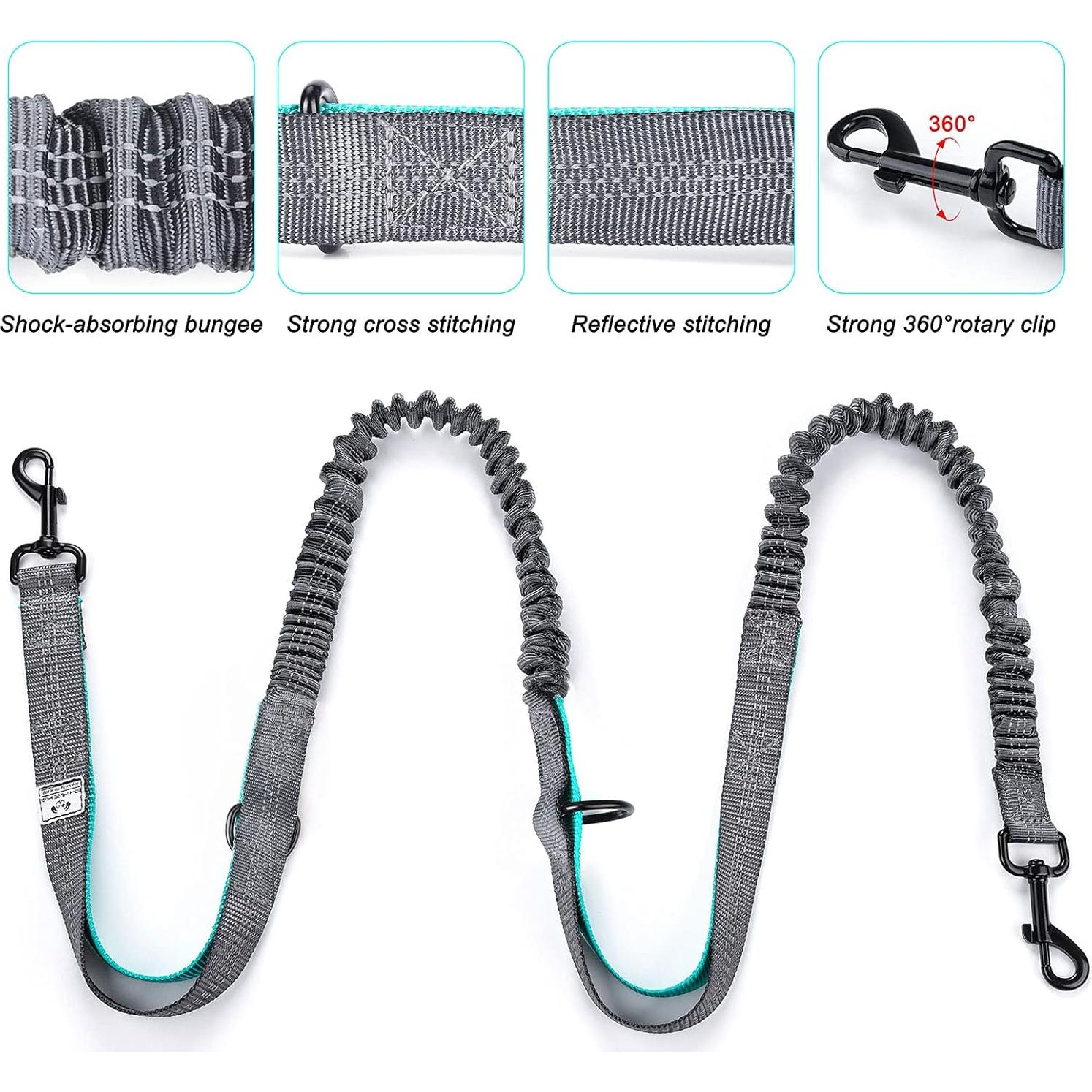 Correa para Perros Manos Libres SHINE HAI Doble Bungee