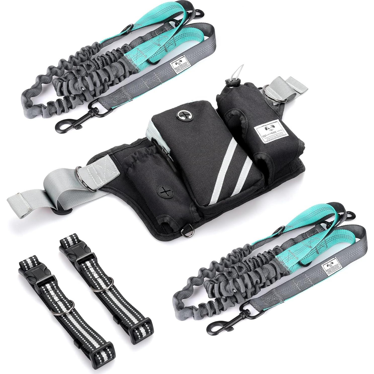 Correa para Perros Manos Libres SHINE HAI Doble Bungee