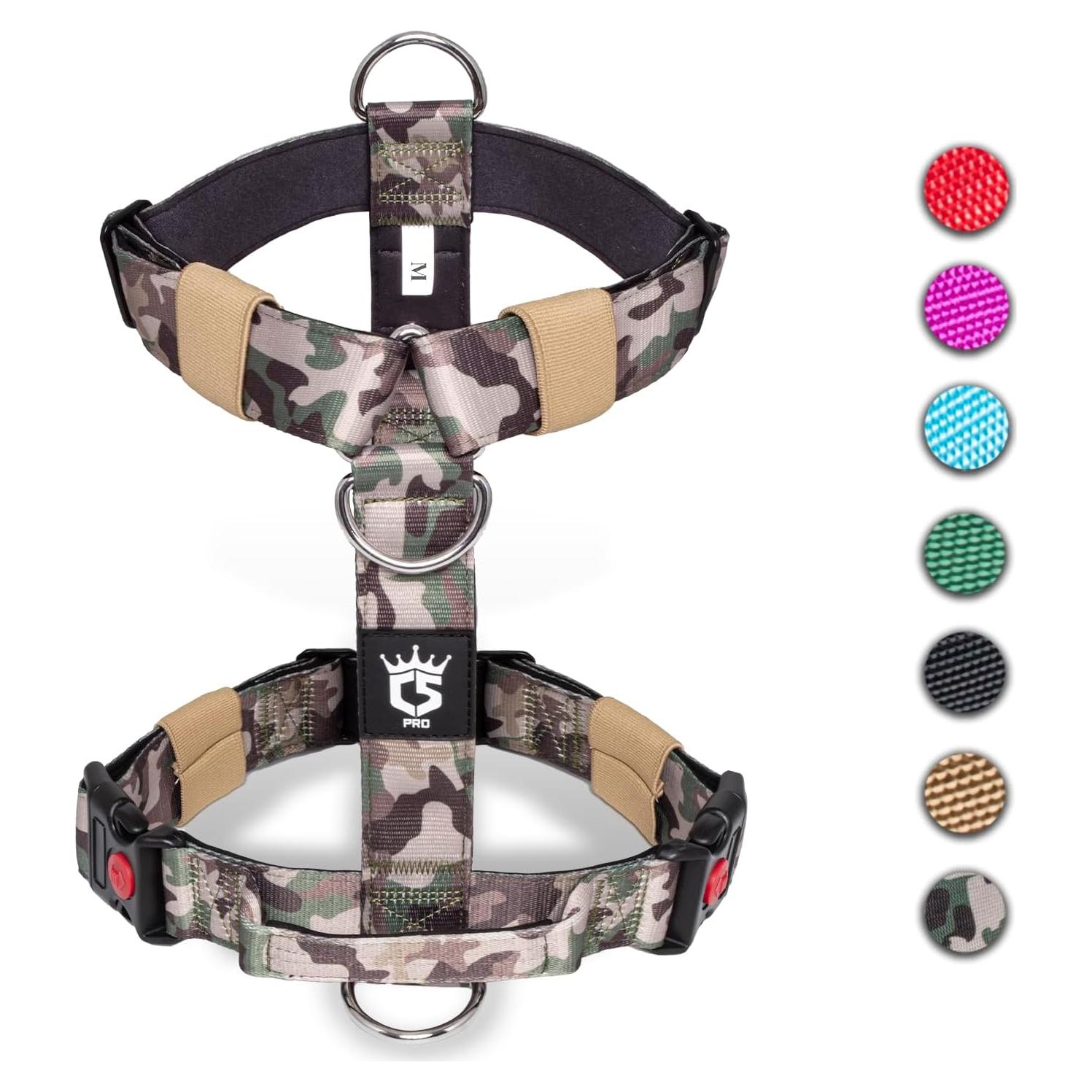 Arnés TSPRO Premium Ajustable para Perros Grandes Verde L