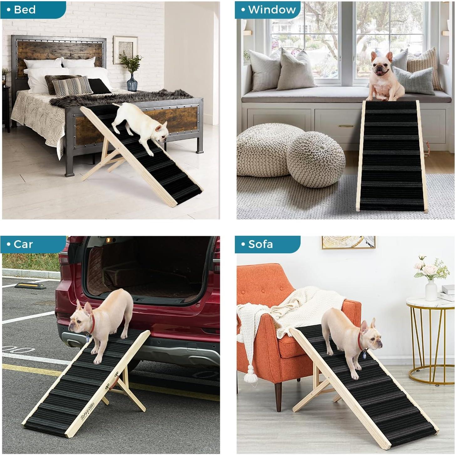 Rampa para Perros SweetBin 99 cm Ajustable Antideslizante