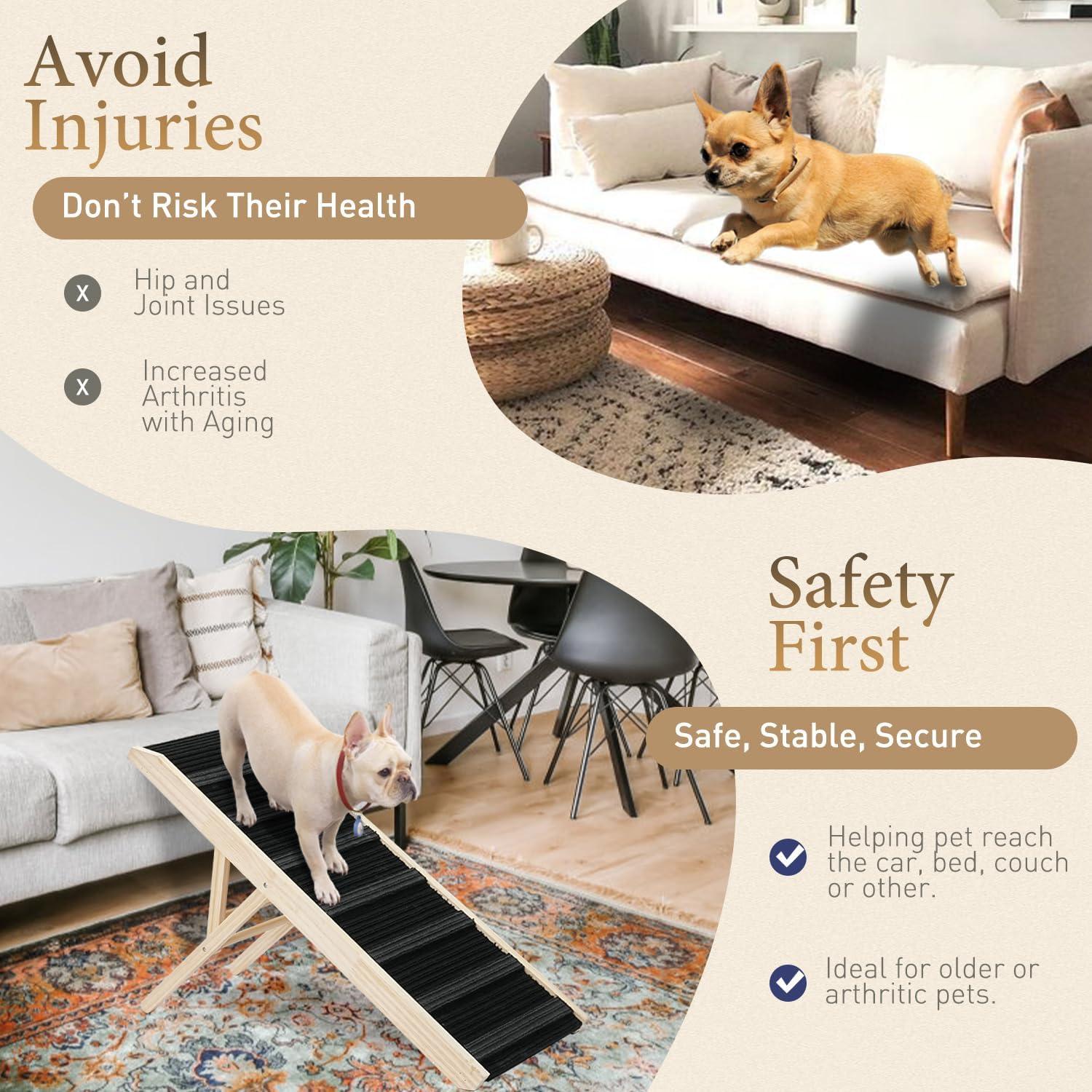 Rampa para Perros SweetBin 99 cm Ajustable Antideslizante