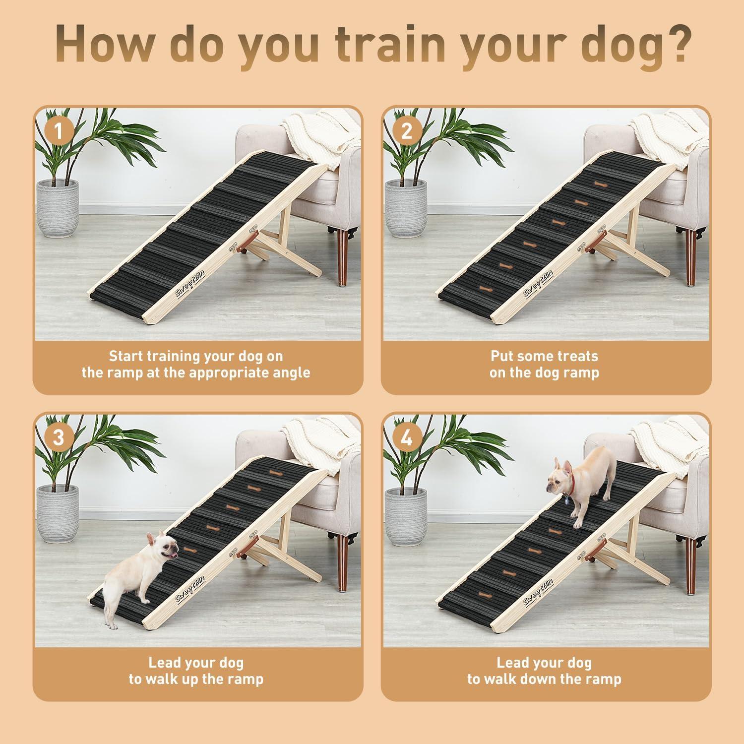 Rampa para Perros SweetBin 99 cm Ajustable Antideslizante