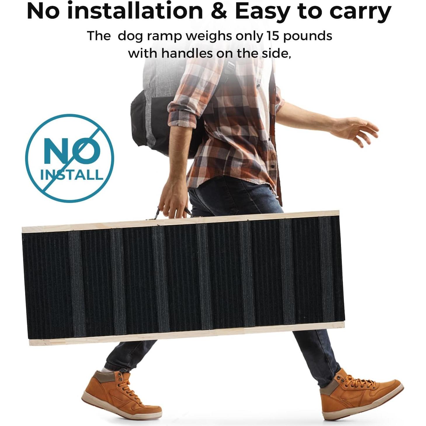 Rampa para Perros SweetBin 99 cm Ajustable Antideslizante