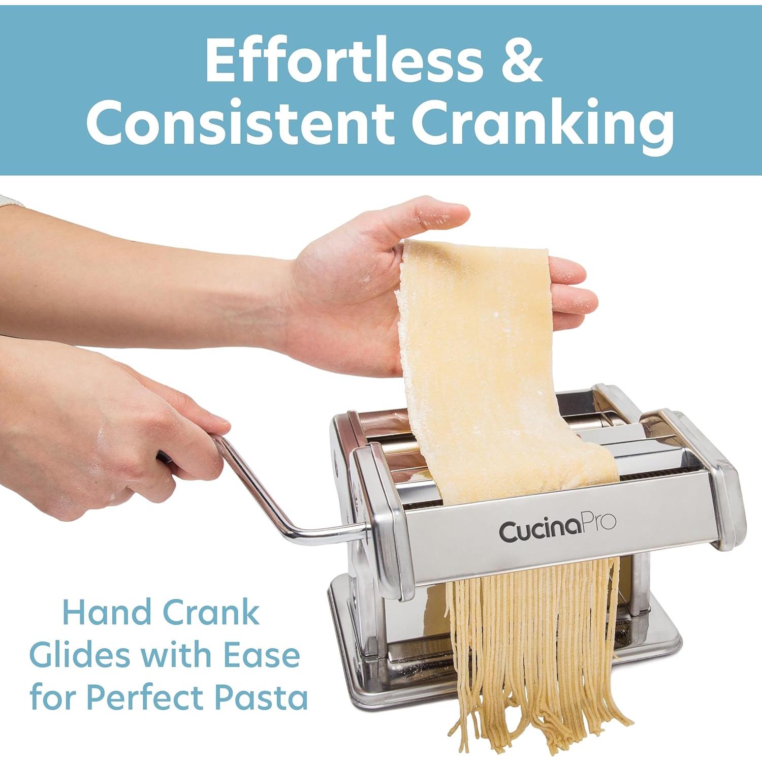 Máquina de Pasta CucinaPro Clásica Manual con Accesorios