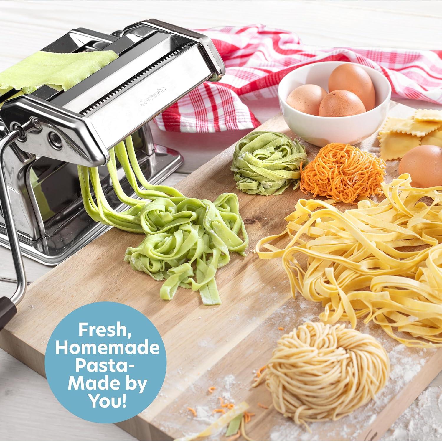 Máquina de Pasta CucinaPro Clásica Manual con Accesorios