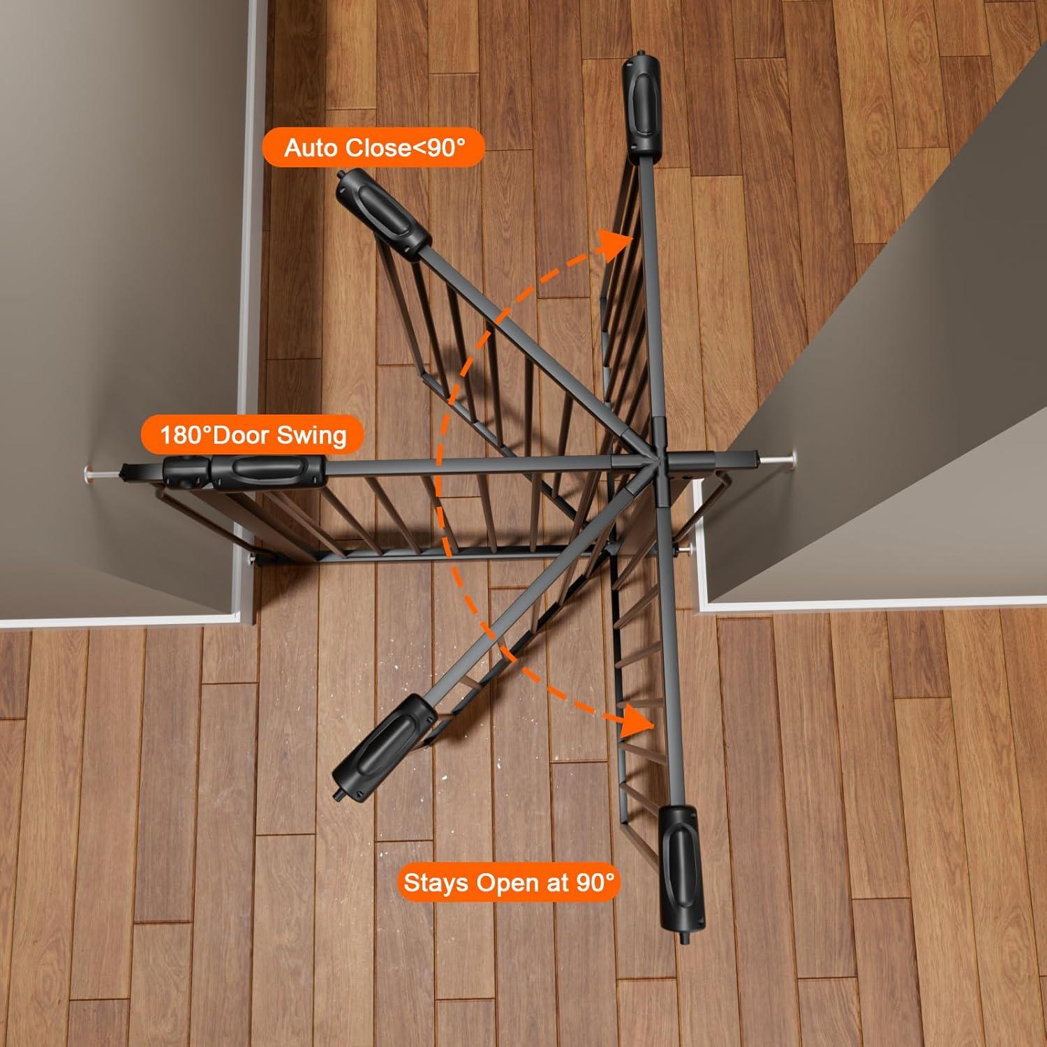 Puerta para Bebés HOOEN Extra Ancha 76-86 cm Metal