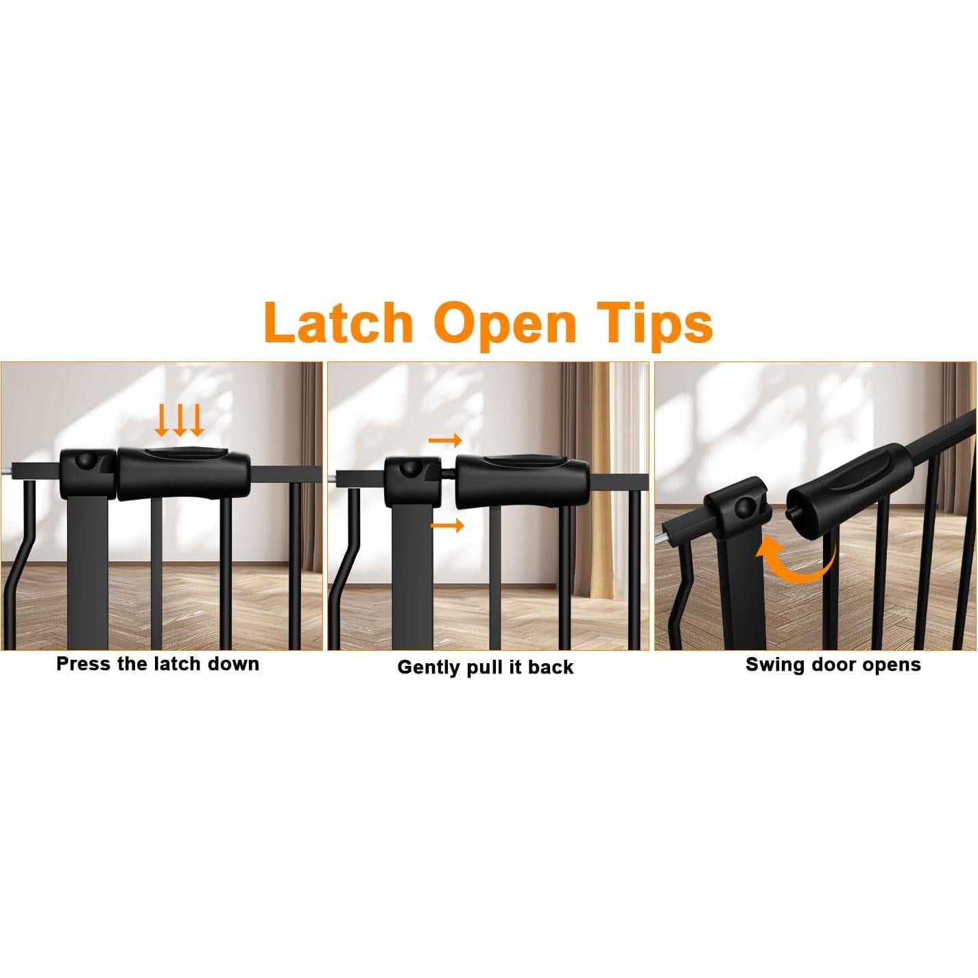 Puerta para Bebés HOOEN Extra Ancha 76-86 cm Metal