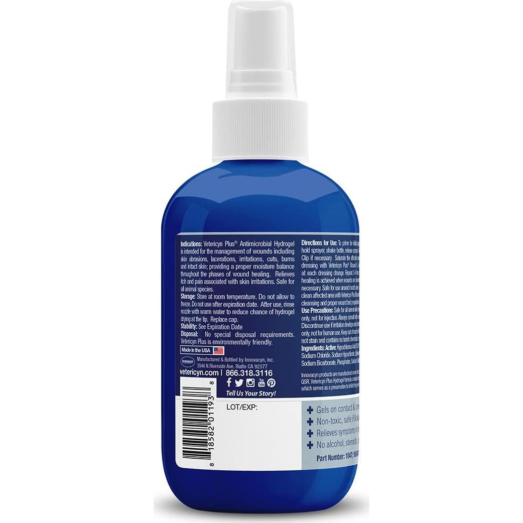 Vetericyn Plus Spray Hidrogel para Heridas de Perros 85 g