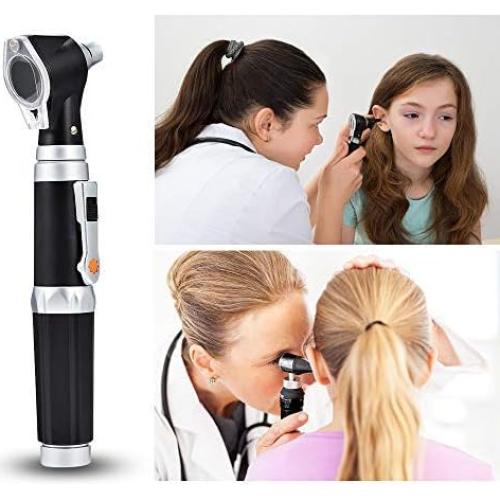 Kit de Otoscopio Jeebel Camp con LED 3X y 4 Puntas