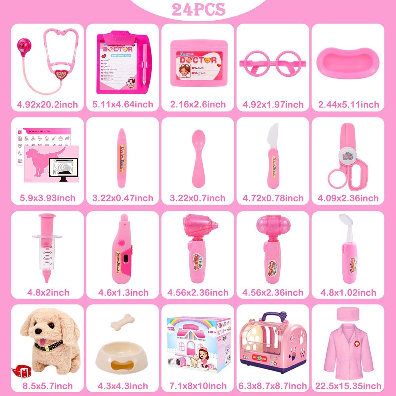 Kit de Juguetes de Veterinario 24 Piezas Comfyroom