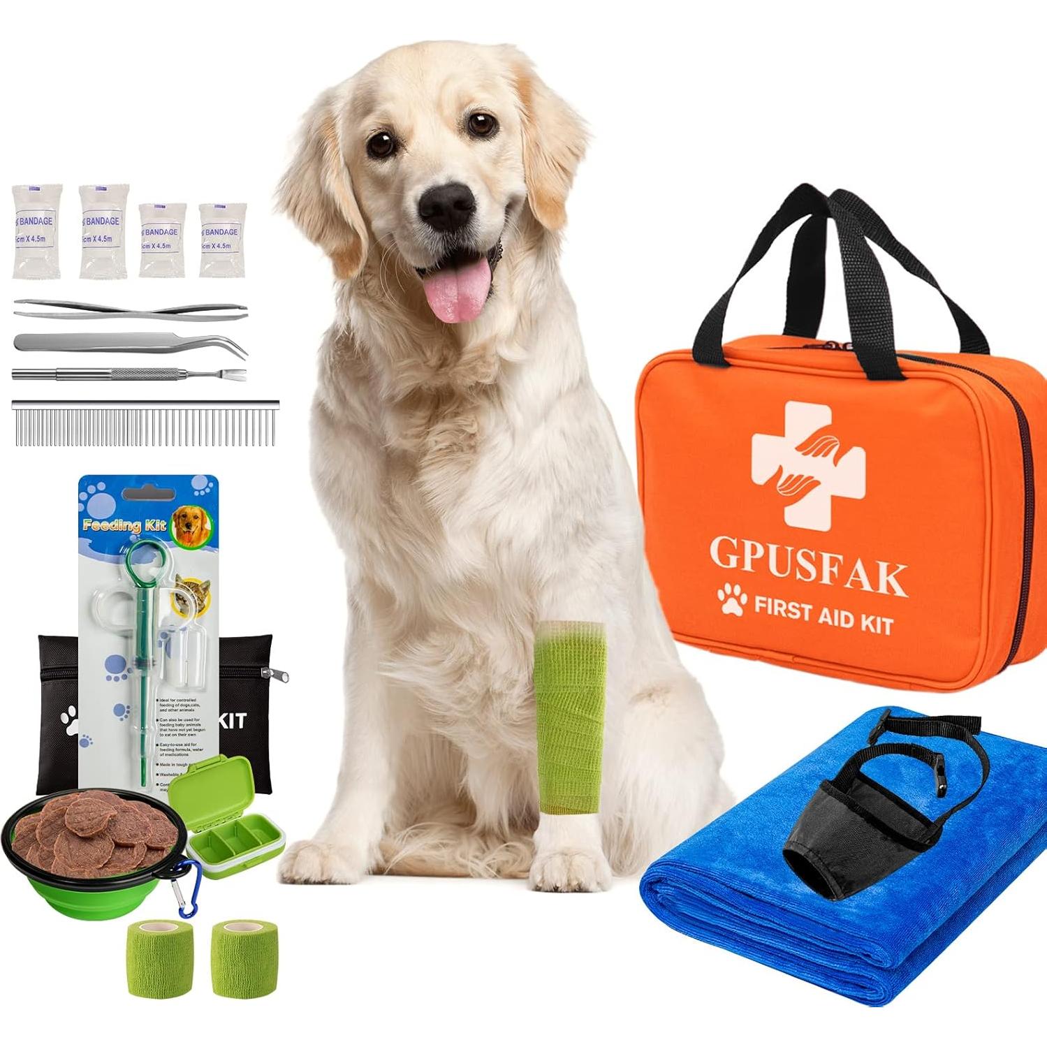 Kit de Primeros Auxilios para Mascotas GPUSFAK - Viaje