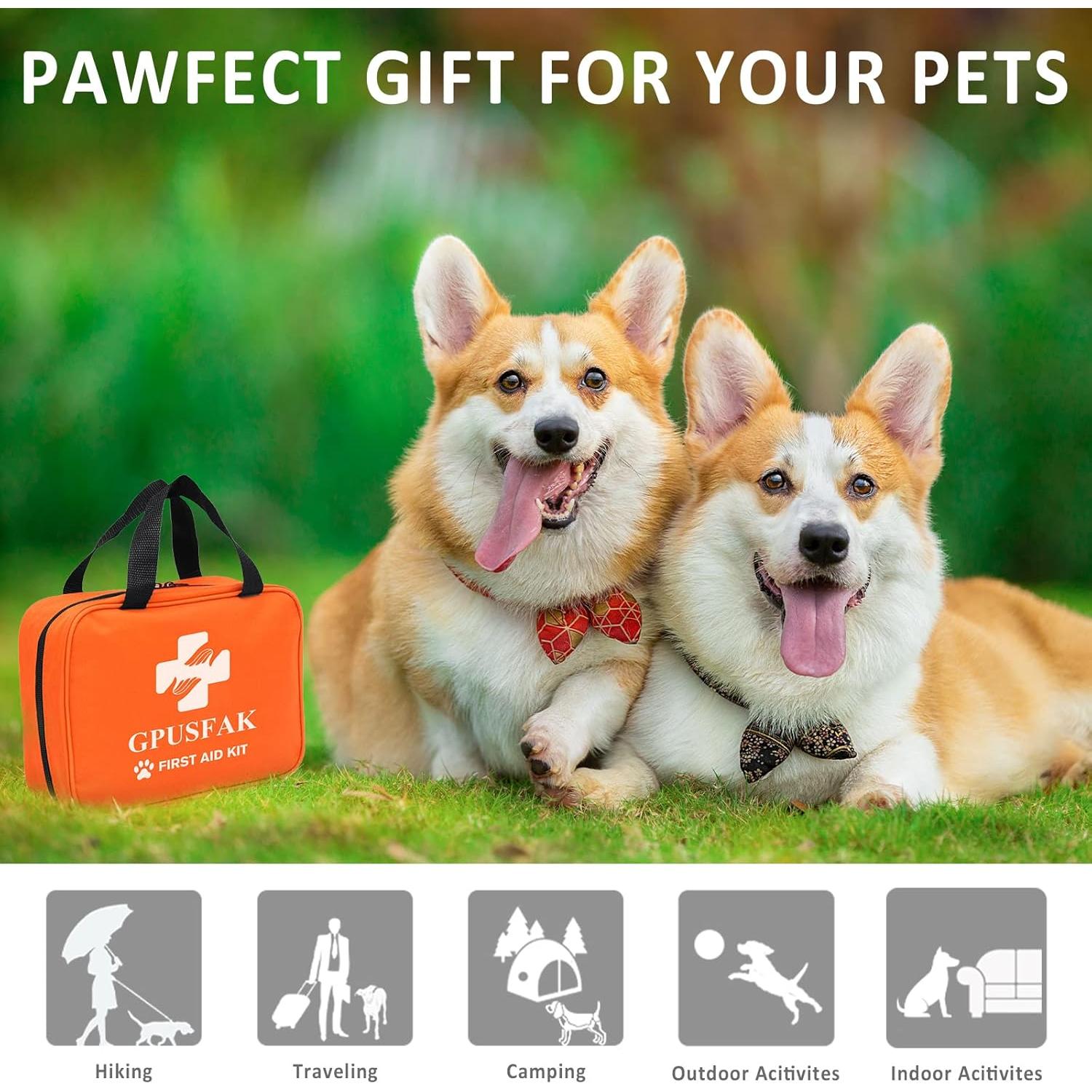 Kit de Primeros Auxilios para Mascotas GPUSFAK - Viaje