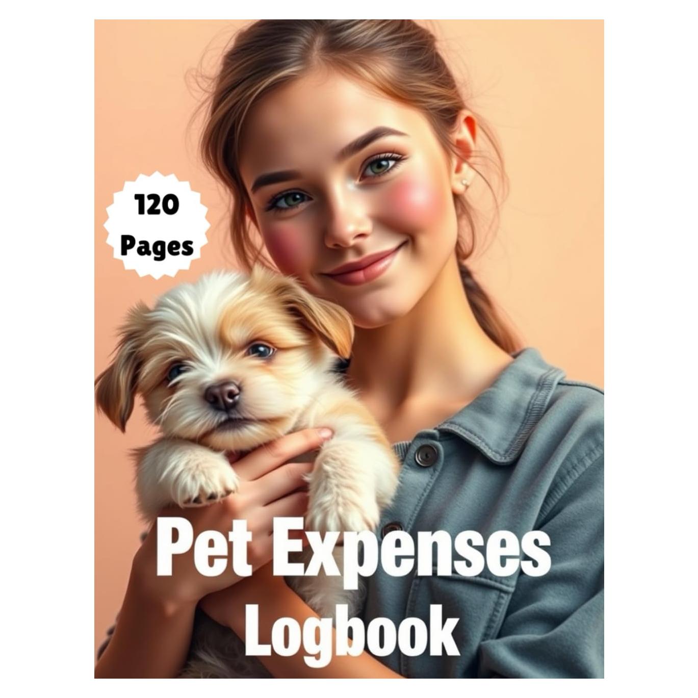 Registro de Cuidado y Gastos de Mascotas - 120 Páginas