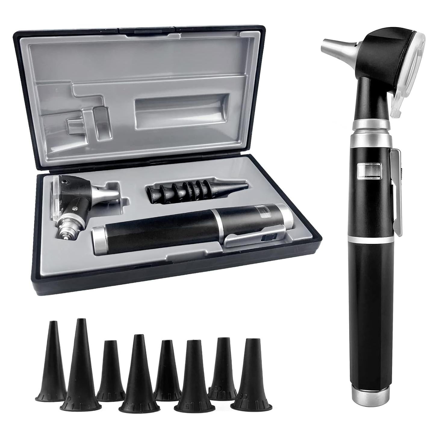 Otoscopio HONSUN LCD 2ª Generación con Luz LED - Negro