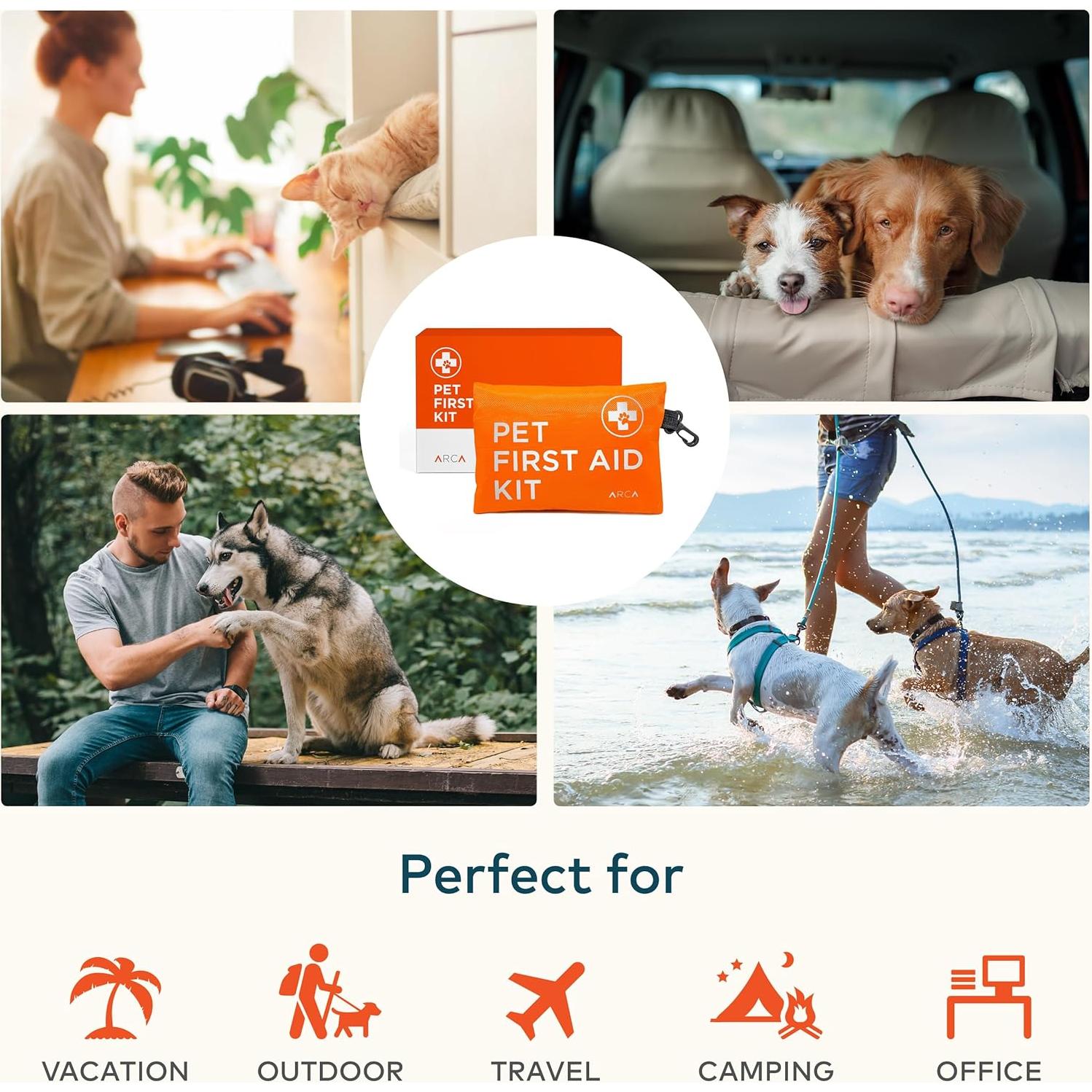 Kit de Primeros Auxilios ARCA PET para Perros 35 Piezas