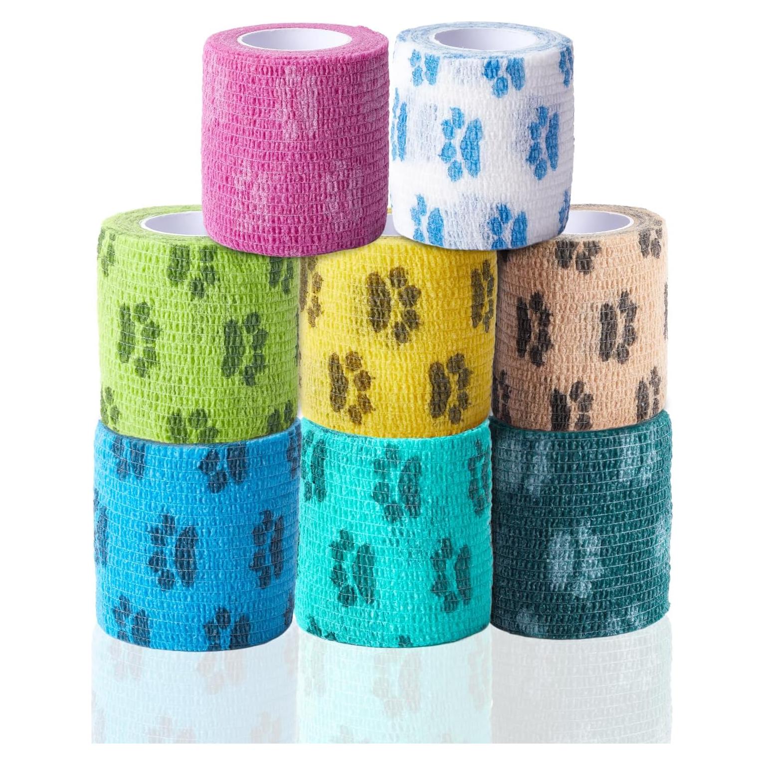 Venda Autoadhesiva Veterinaria FriPuP 5,08 cm 8 Rollos Colores