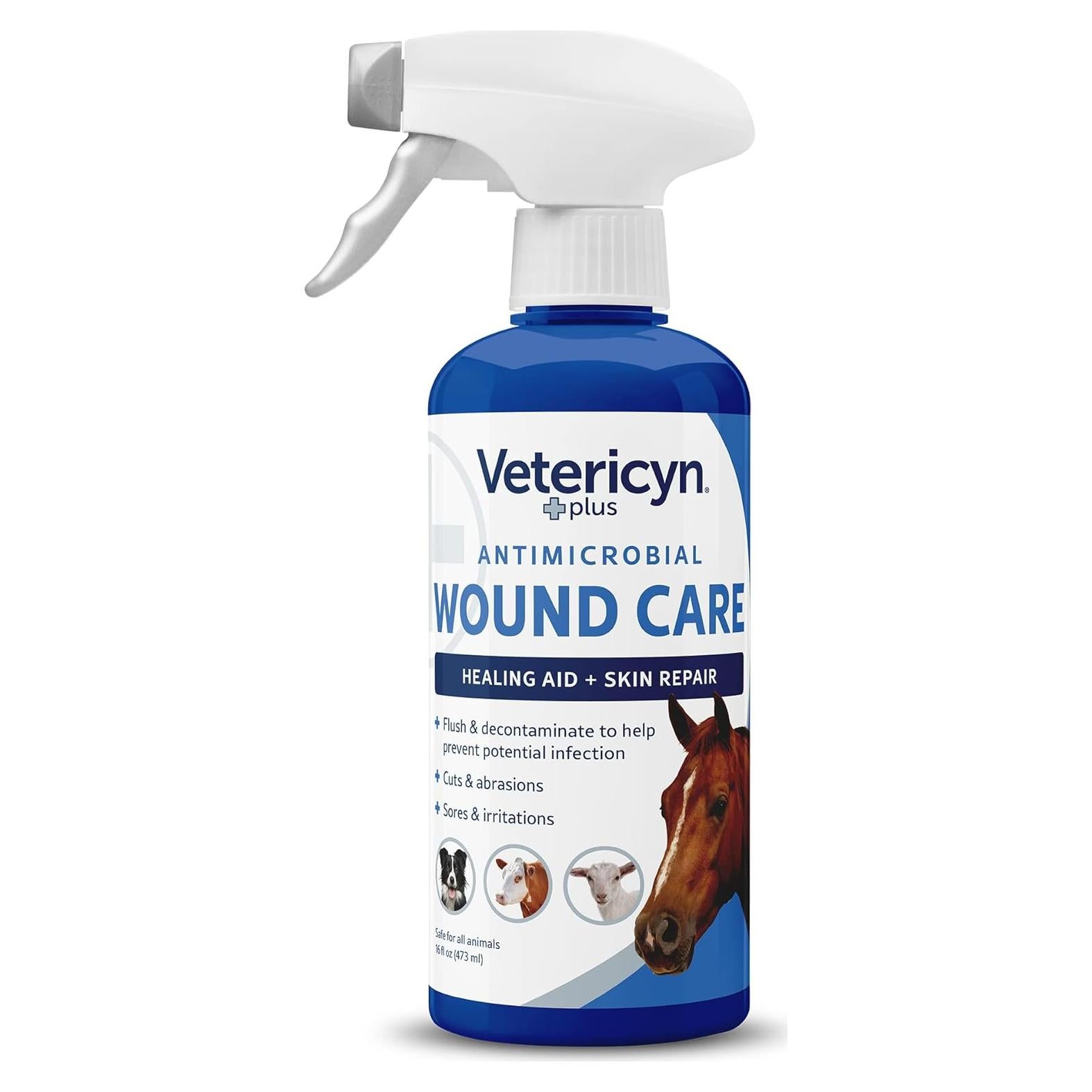 Vetericyn Plus Spray Cuidado Heridas Caballo 473 ml