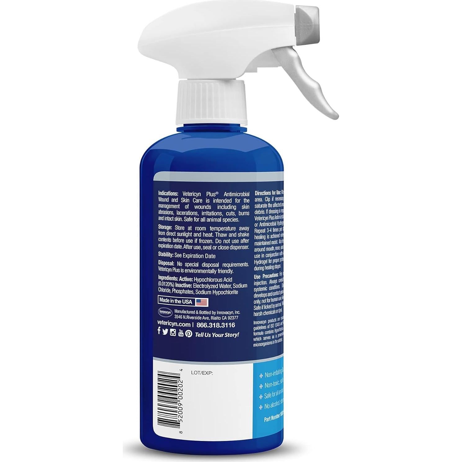 Vetericyn Plus Spray Cuidado Heridas Caballo 473 ml
